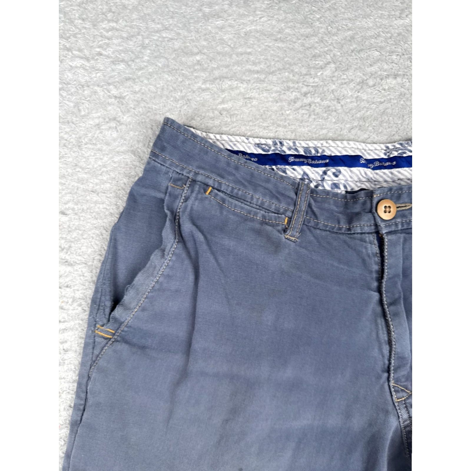 Tommy Bahama TOMMY BAHAMA Chino Shorts Adult 30 Blue Casual Stretch Flat Front Cotton Mens Size US 30 / EU 46 - 4 Thumbnail