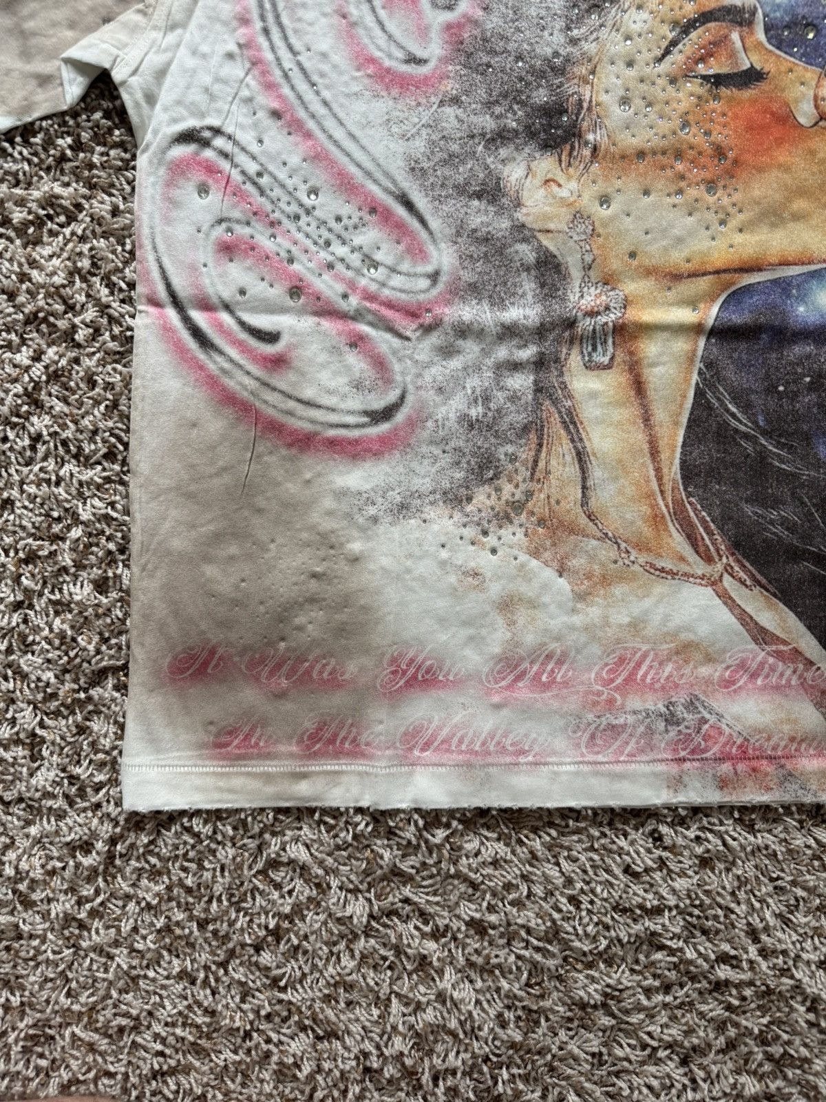 Vale Vale Forever Fated Yours Bling Tee White Valley Dreams Size US L / EU 52-54 / 3 - 3 Thumbnail