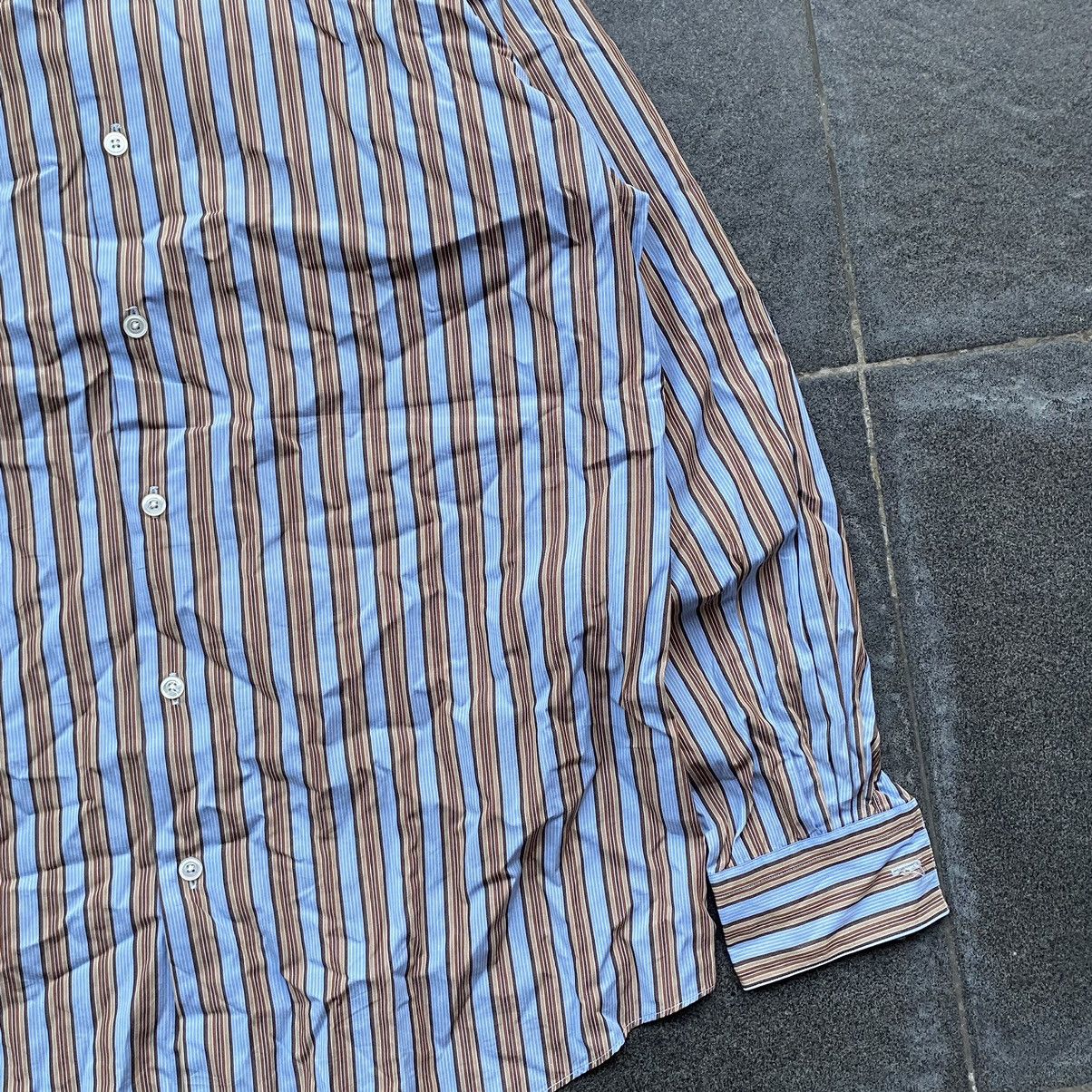 Hermes 90s Vintage Hermes Paris Striped Button Down Striped Shirt Size US M / EU 48-50 / 2 - 4 Thumbnail