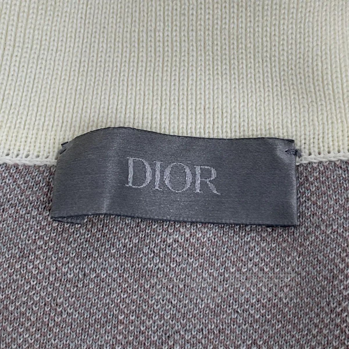 Dior Gray Patterned Short Sleeve Polo Top XS. Size US XS / EU 42 / 0 - 5 Thumbnail