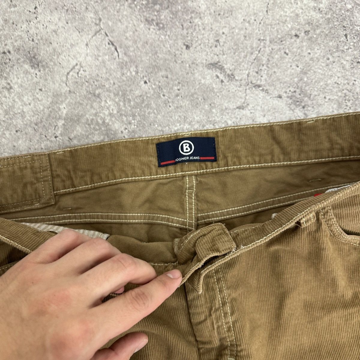 Vintage Vintage 00s Bogner Big Boy Corduroy Jeans straight 40x34 y2k Size US 40 / EU 56 - 10 Thumbnail