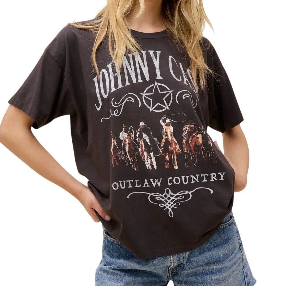 Daydreamer DAYDREAMER Johnny Cash Outlaw Country Merch Tee Size Medium Size M / US 6-8 / IT 42-44 - 1 Thumbnail