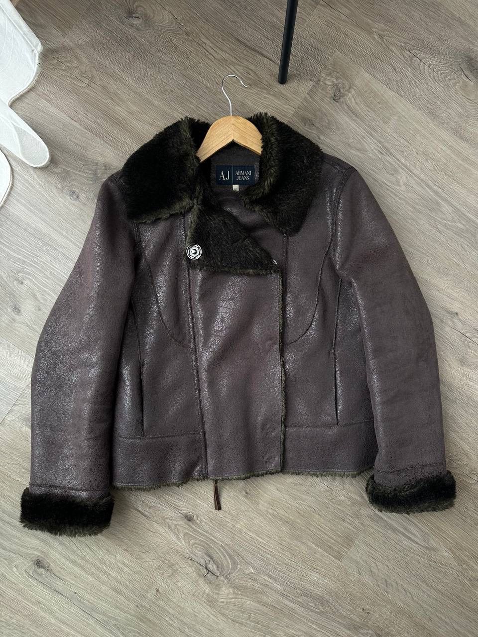 Armani × Vintage Vintage Armani Jeans Faux Fur Womesn Jacket Size L / US 10 / IT 46 - 6 Thumbnail