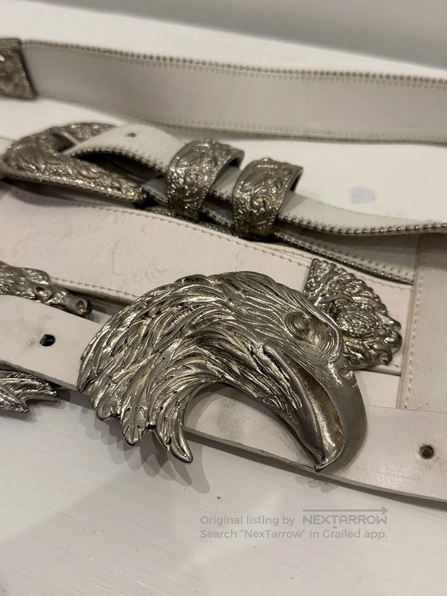 Maison Margiela Maison Margiela Eagle Carved Belt. Size ONE SIZE - 6 Thumbnail