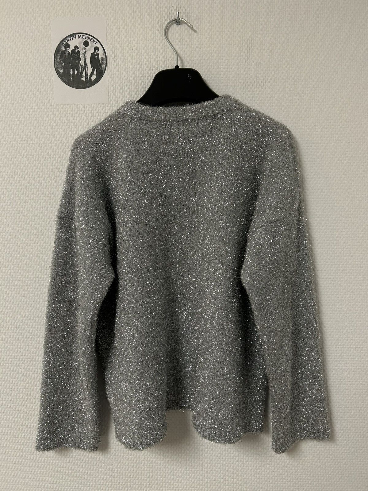 Off-White FW2019 Lurex Logo Knit Sweater Size US S / EU 44-46 / 1 - 3 Thumbnail