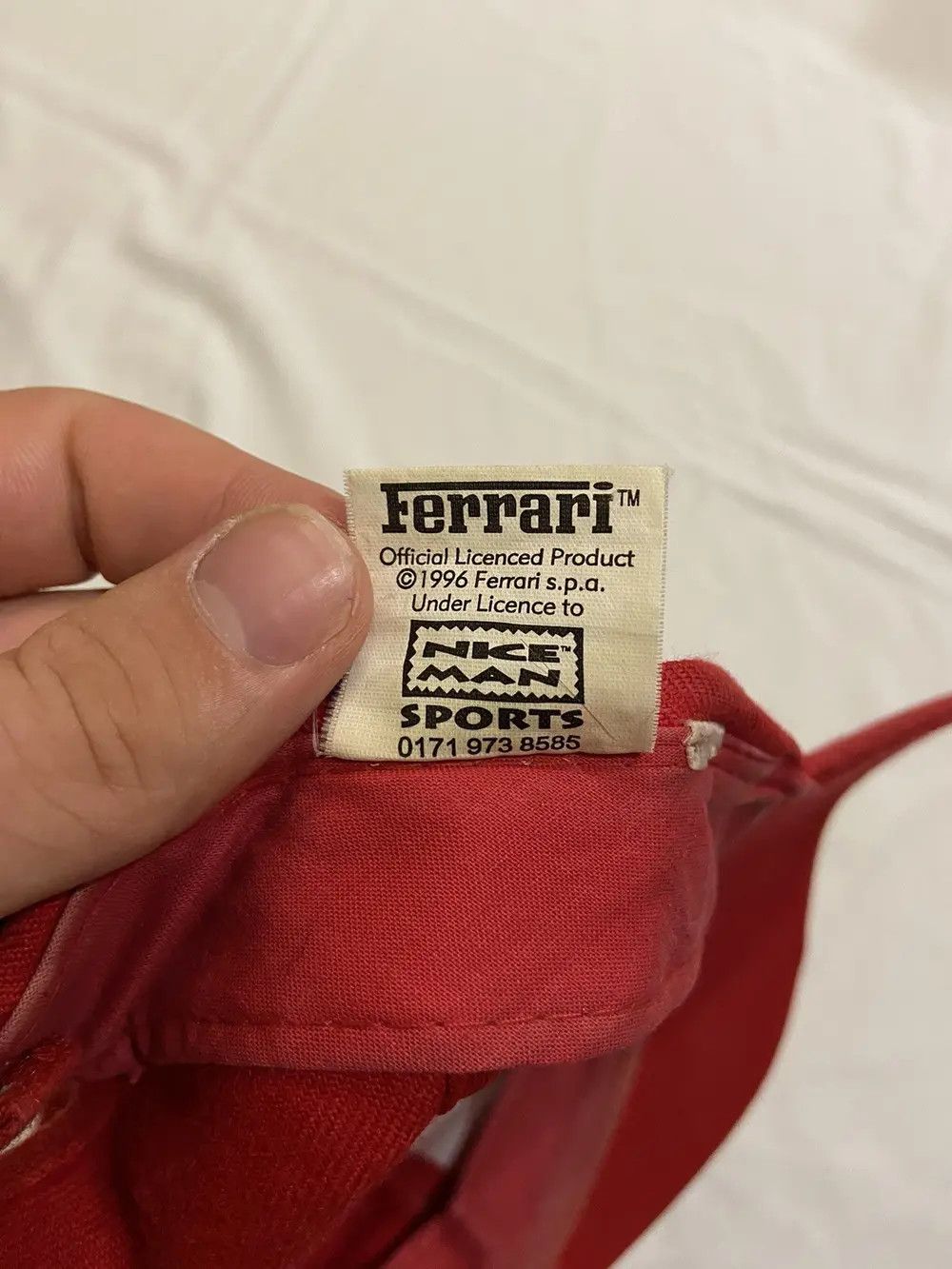 Ferrari VINTAGE 1996 RED FERRARI RACING 90’S HAT CAP F-1 FORMULA Size ONE SIZE - 12 Thumbnail