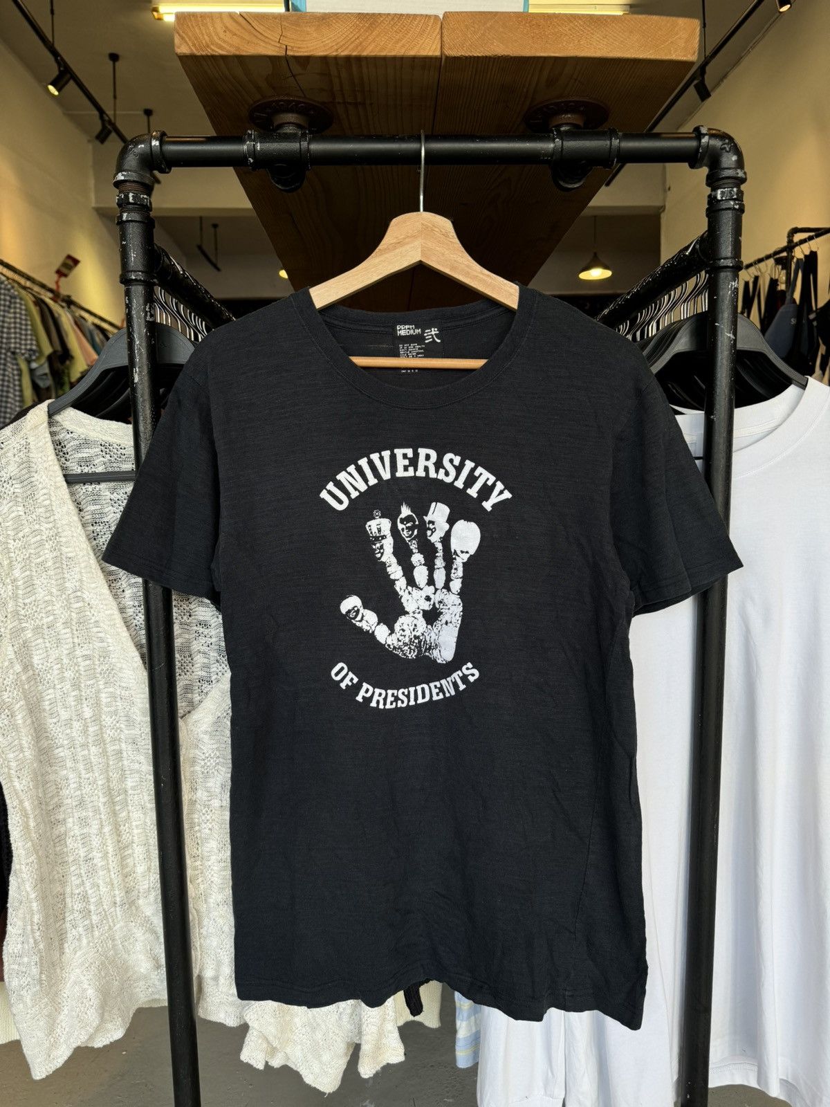 Japanese Brand PPFM University of President Skulls Punk Poem Riot Tees Size US M / EU 48-50 / 2 - 1 Thumbnail