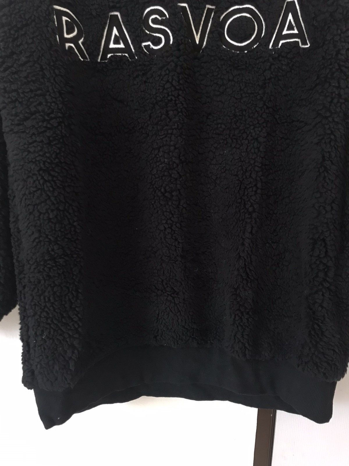 Japanese Brand Rasvoa Sherpa Black Plain Sweatshirt Size US L / EU 52-54 / 3 - 8 Thumbnail