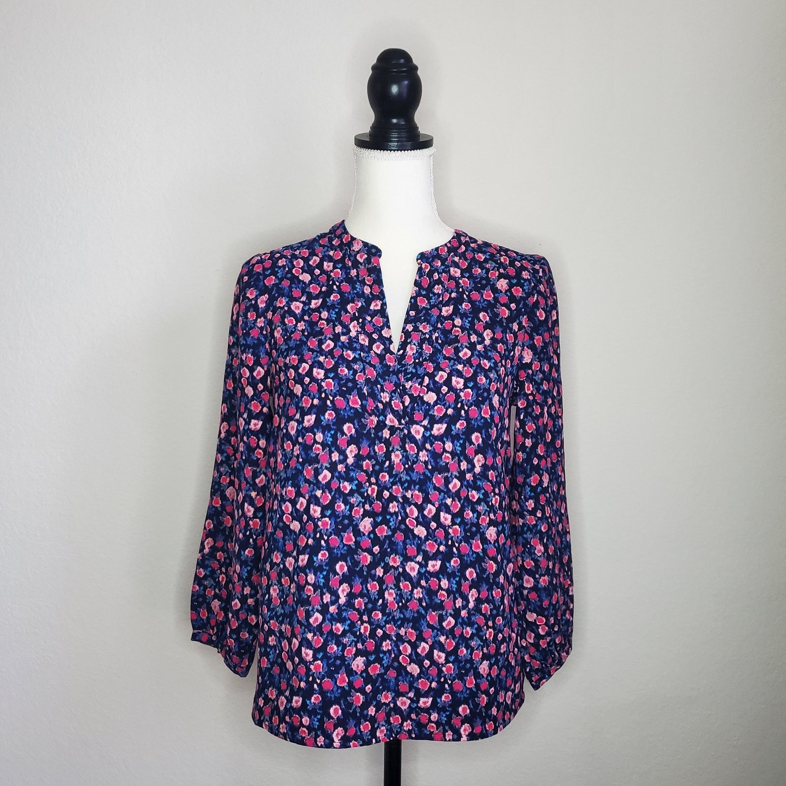 J.Crew J. Crew Popover Floral Blouse XS Size XS / US 0-2 / IT 36-38 - 1 Thumbnail