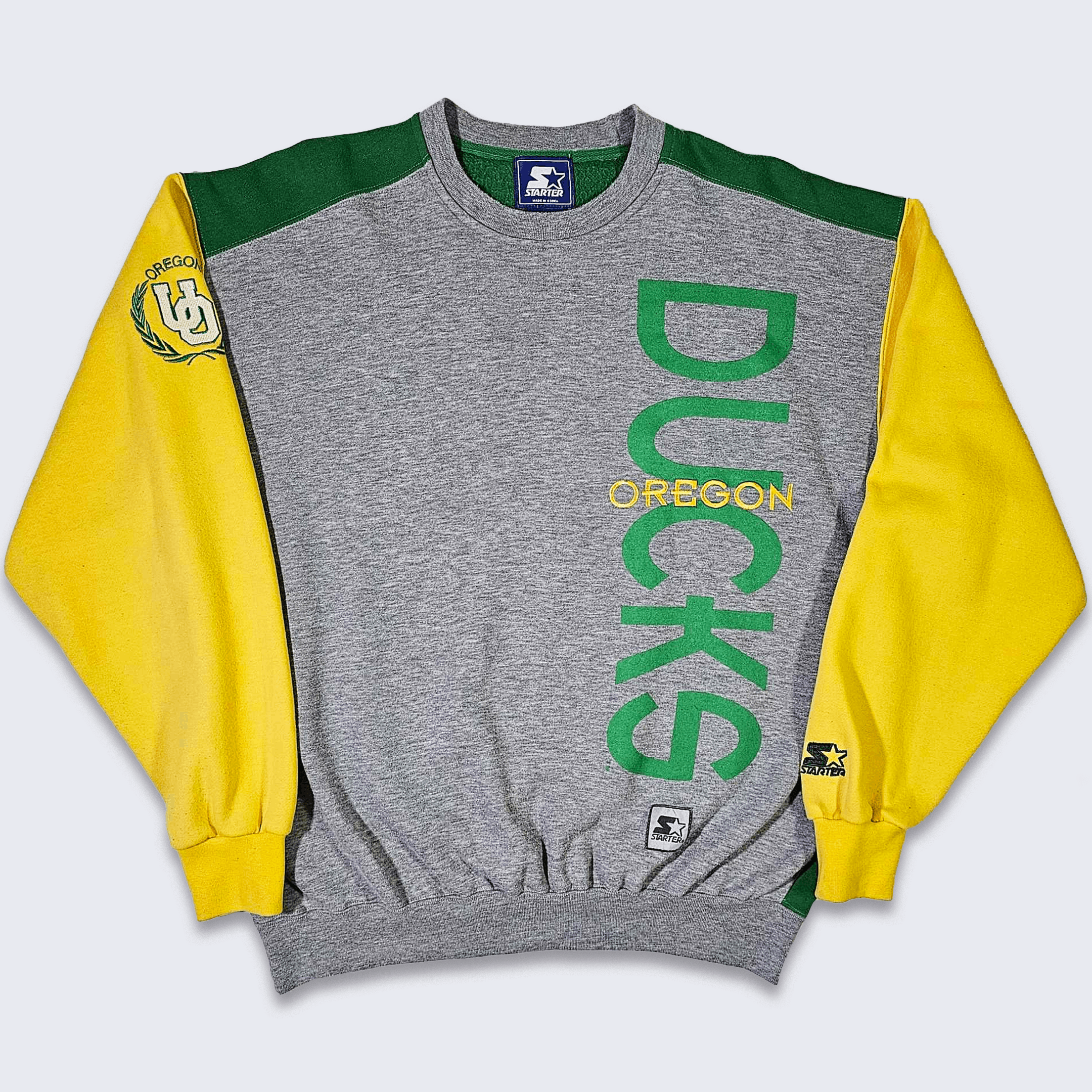 Vintage Oregon Ducks Vintage 90s Starter Sweatshirt Size US L / EU 52-54 / 3 - 1 Preview