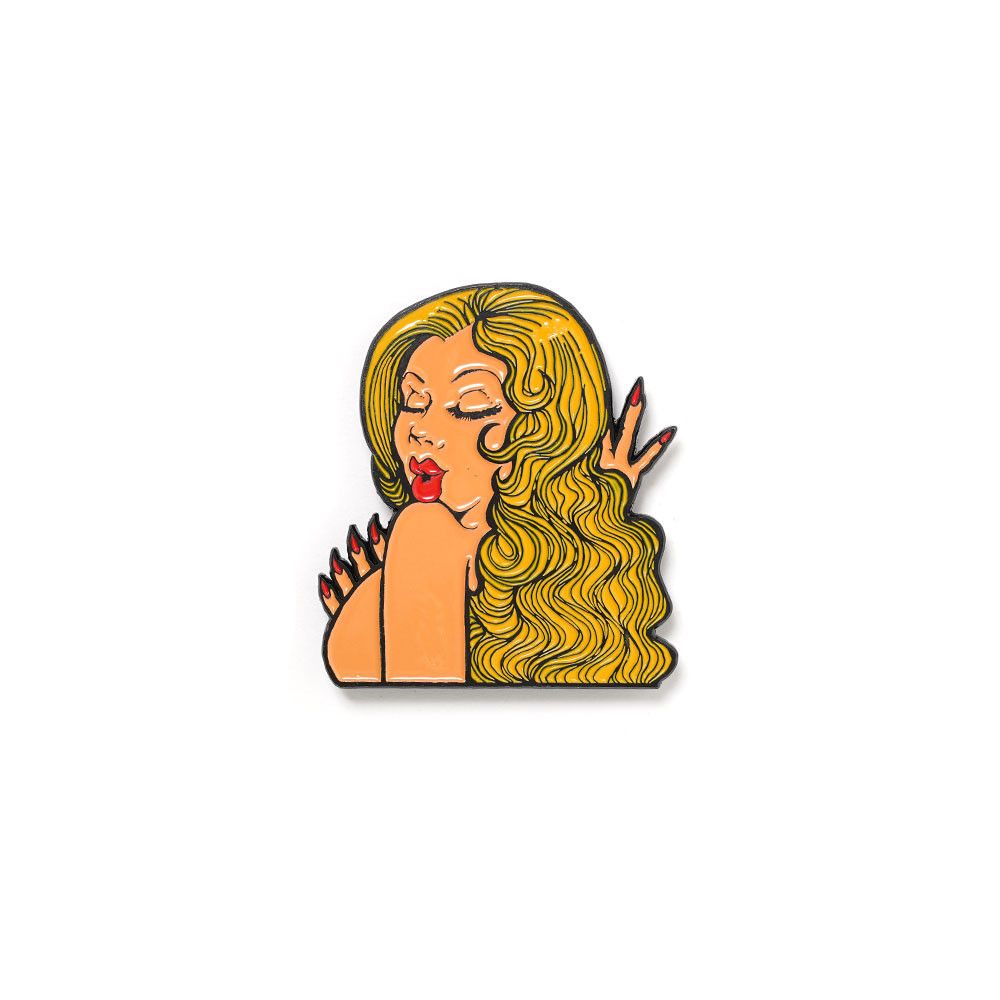 ERL ERL Enamel Girl Pin Size ONE SIZE - 1 Thumbnail