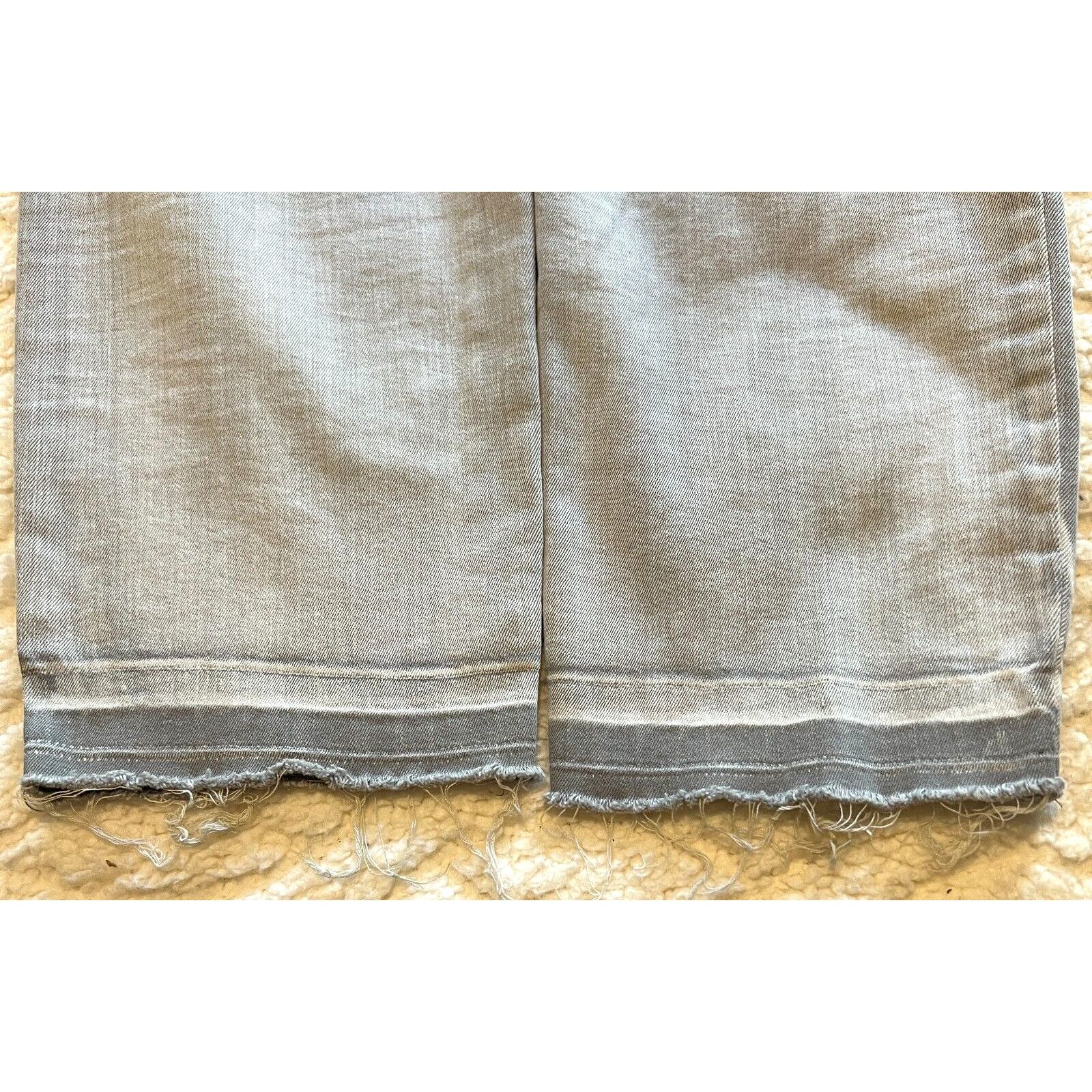 NYDJ NYDJ Jeans Size 14 Gray Alina Ankle Jeans Mid Rise Raw Hem Size 36" / US 14 / IT 50 - 7 Thumbnail