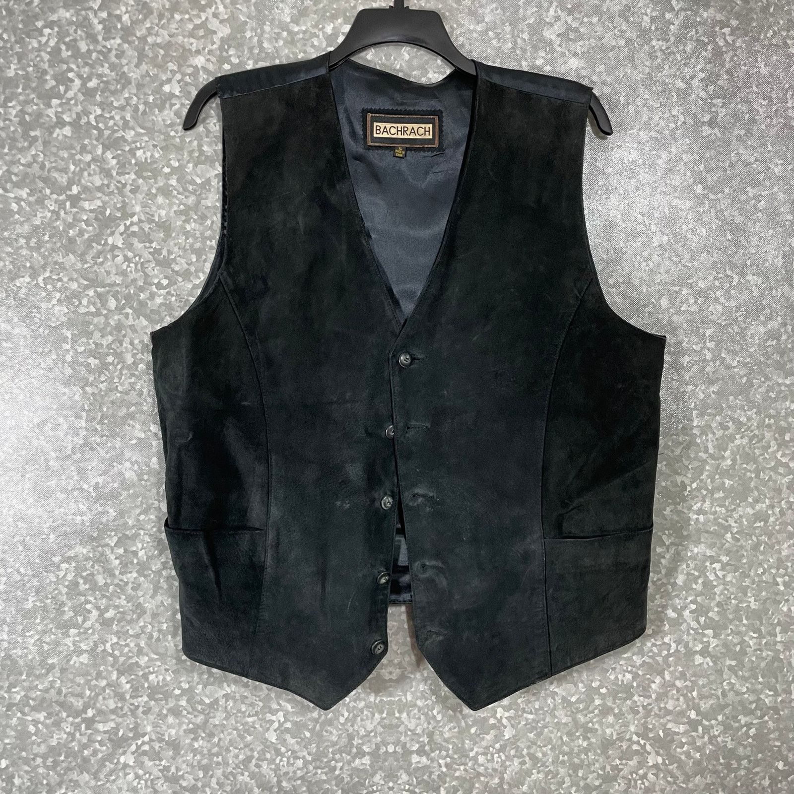 Vintage Vintage 90's Leather Button Front Vest - XL - Western, Biker Size US XL / EU 56 / 4 - 1 Thumbnail