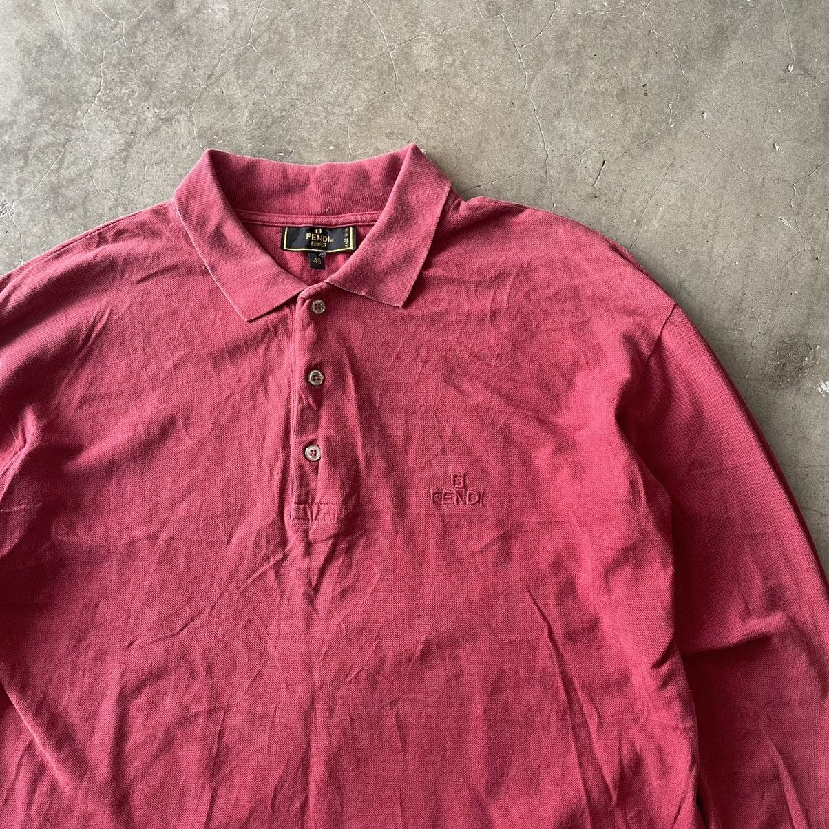 Fendi Fendi Longsleeve Polo Shirt Size US L / EU 52-54 / 3 - 2 Thumbnail