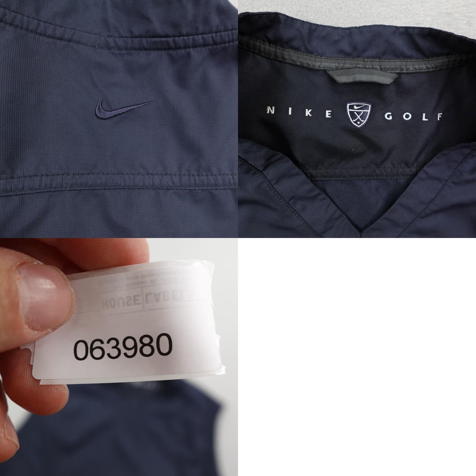 Nike Nike Vest Mens 2XL Dark Blue Windbreaker Pullover Golf Lightweight Swoosh V Neck Size US M / EU 48-50 / 2 - 8 Thumbnail