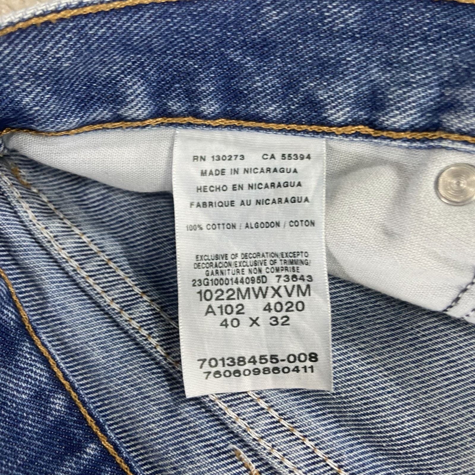 Wrangler Wrangler 2X Five Star Jeans Mens 40x32 Blue Denim Regular Size US 40 / EU 56 - 8 Thumbnail