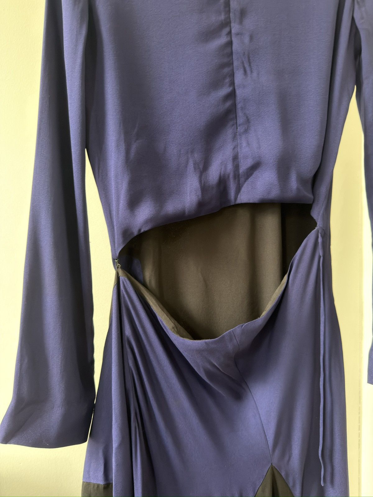 Haider Ackermann SS19 Longsleeve Wrap Dress Size XS / US 0-2 / IT 36-38 - 3 Thumbnail