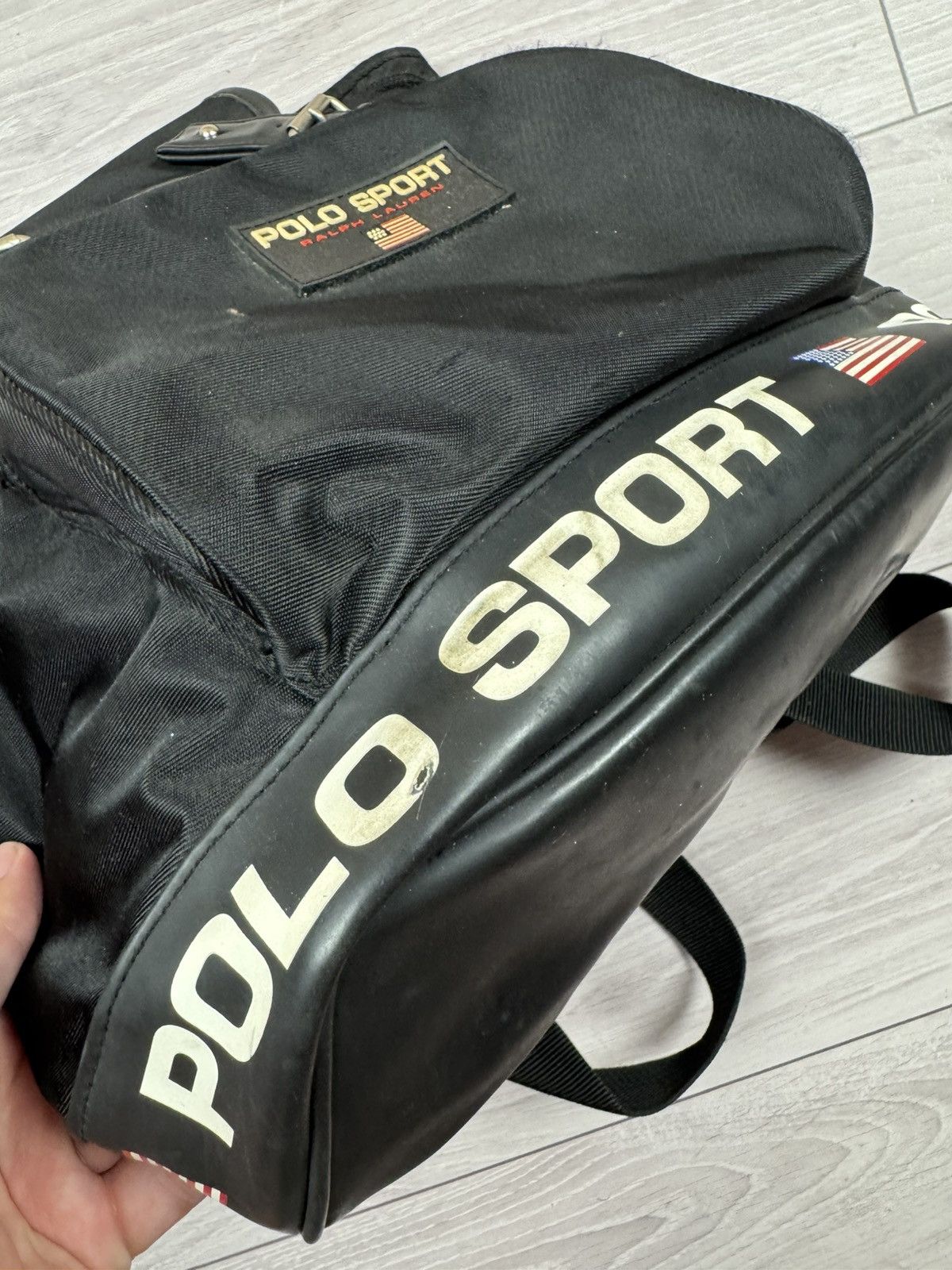 Polo Ralph Lauren Vintage 90's Polo Sport Ralph Lauren Drawstring Backpack Size ONE SIZE - 6 Thumbnail