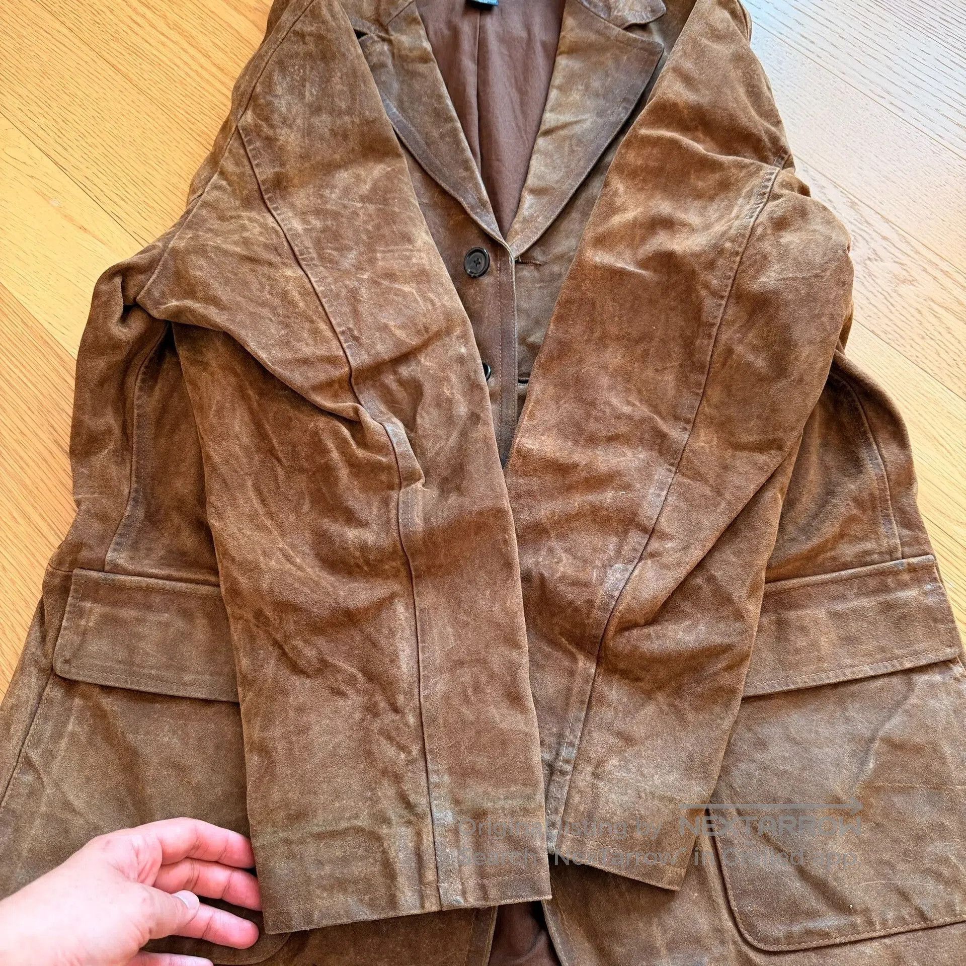 RLX Ralph Lauren Vintage Brown Leather Hunting Jacket. Size US L / EU 52-54 / 3 - 4 Thumbnail