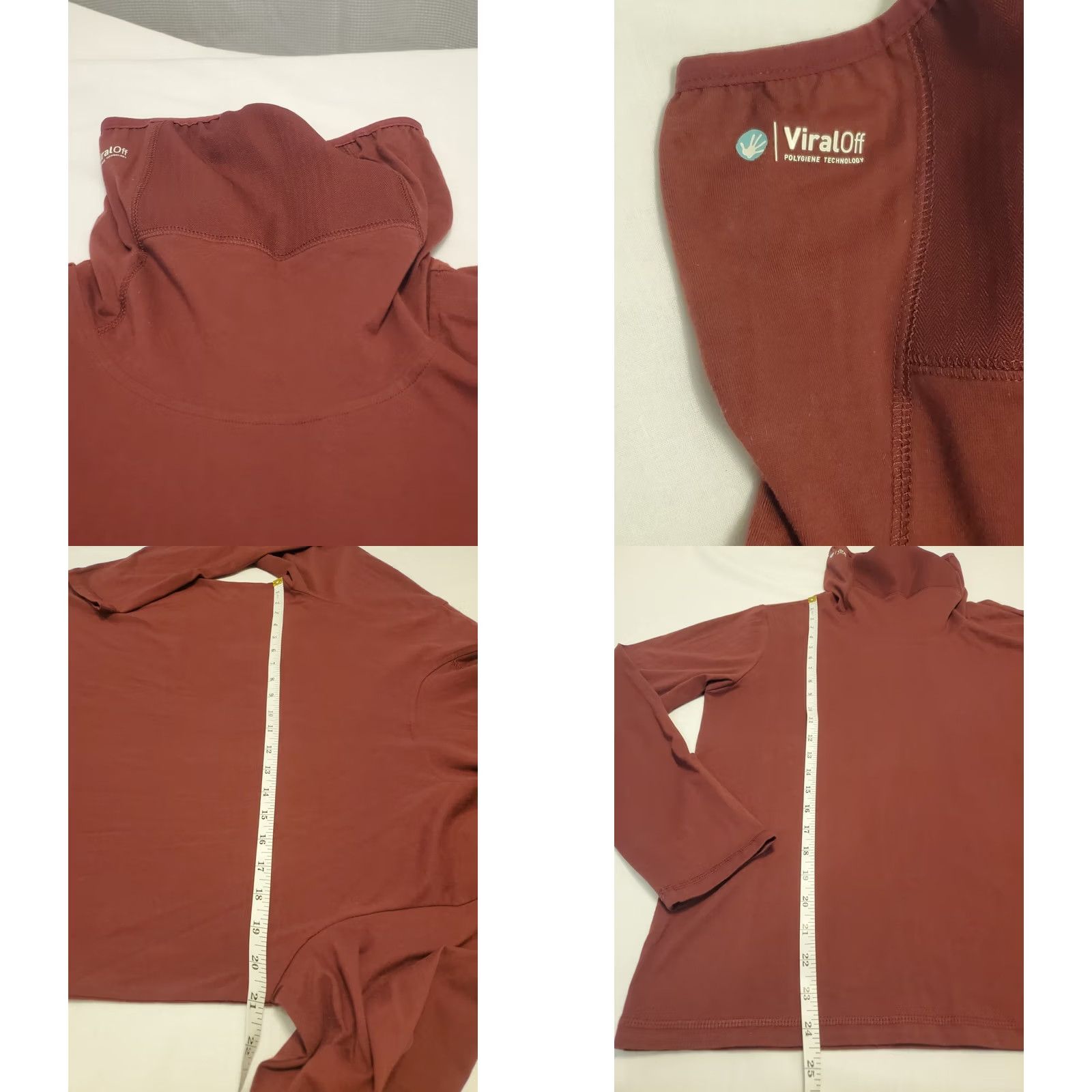 Caterpillar Caterpillar ViralOff Long Sleeve Shirt Unisex Sz L Marroon Red With Gator Mask Size US L / EU 52-54 / 3 - 8 Thumbnail