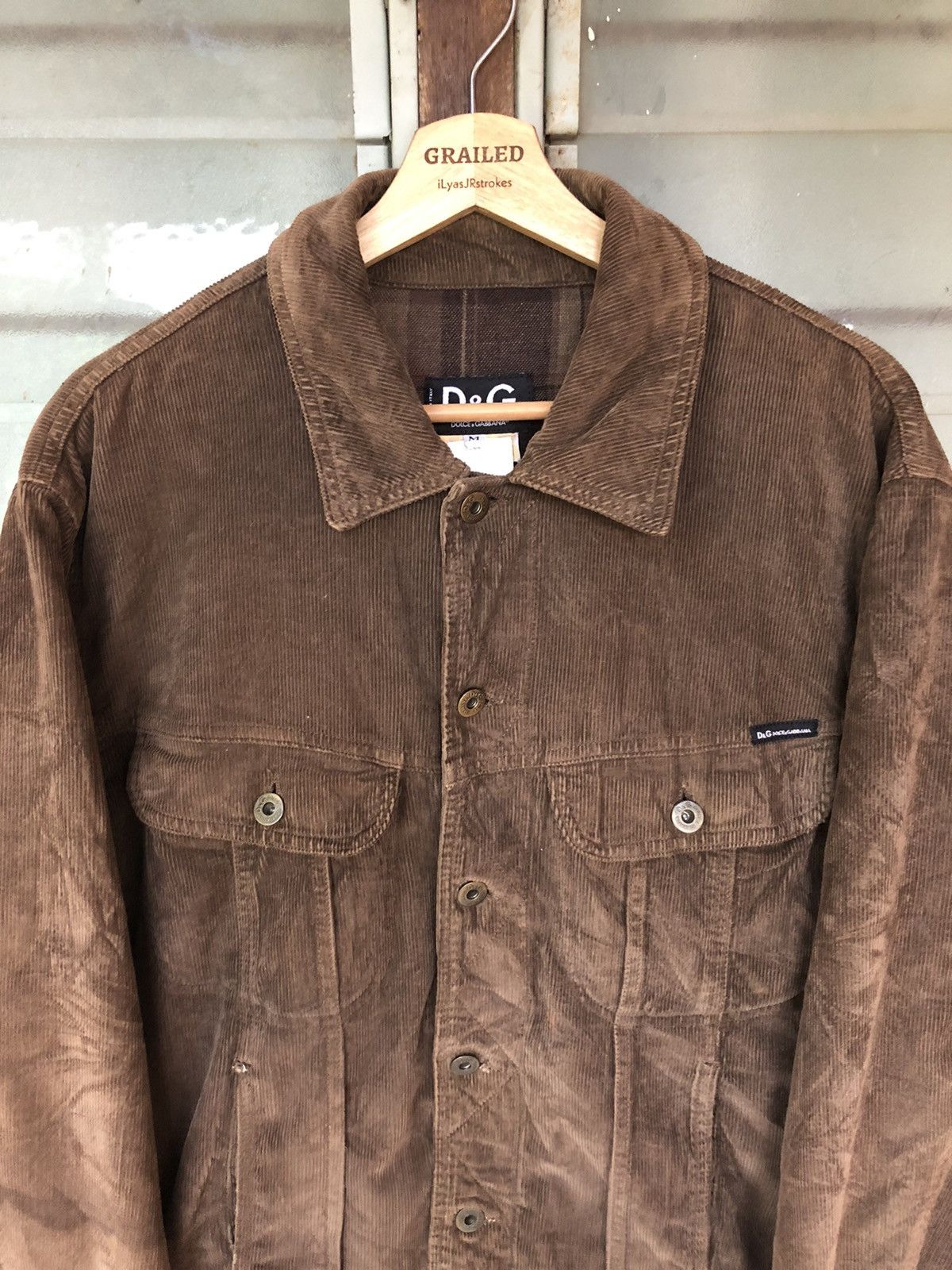 Dolce & Gabbana Vintage Dolce and Gabbana Corduroy Denim Jacket Size US M / EU 48-50 / 2 - 2 Thumbnail
