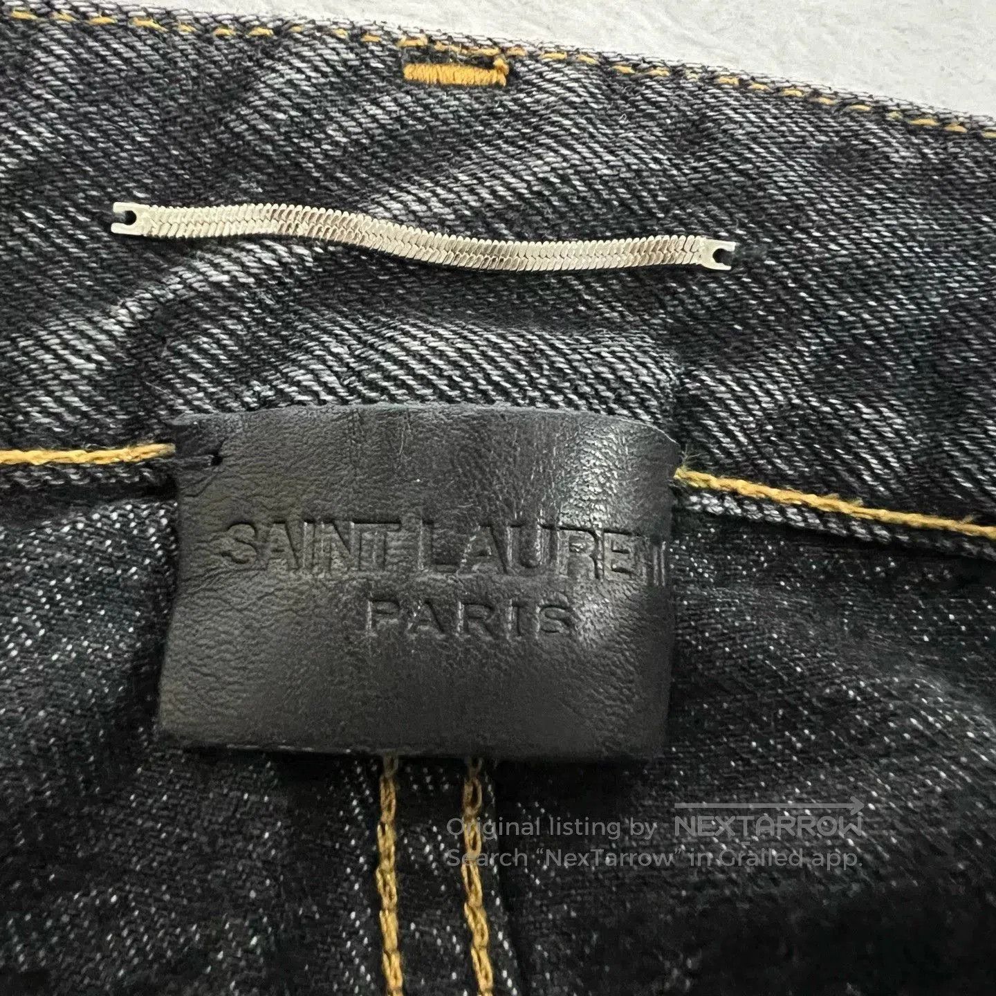 Saint Laurent Paris saint laurent black washed denim pants. Size US 31 - 3 Thumbnail