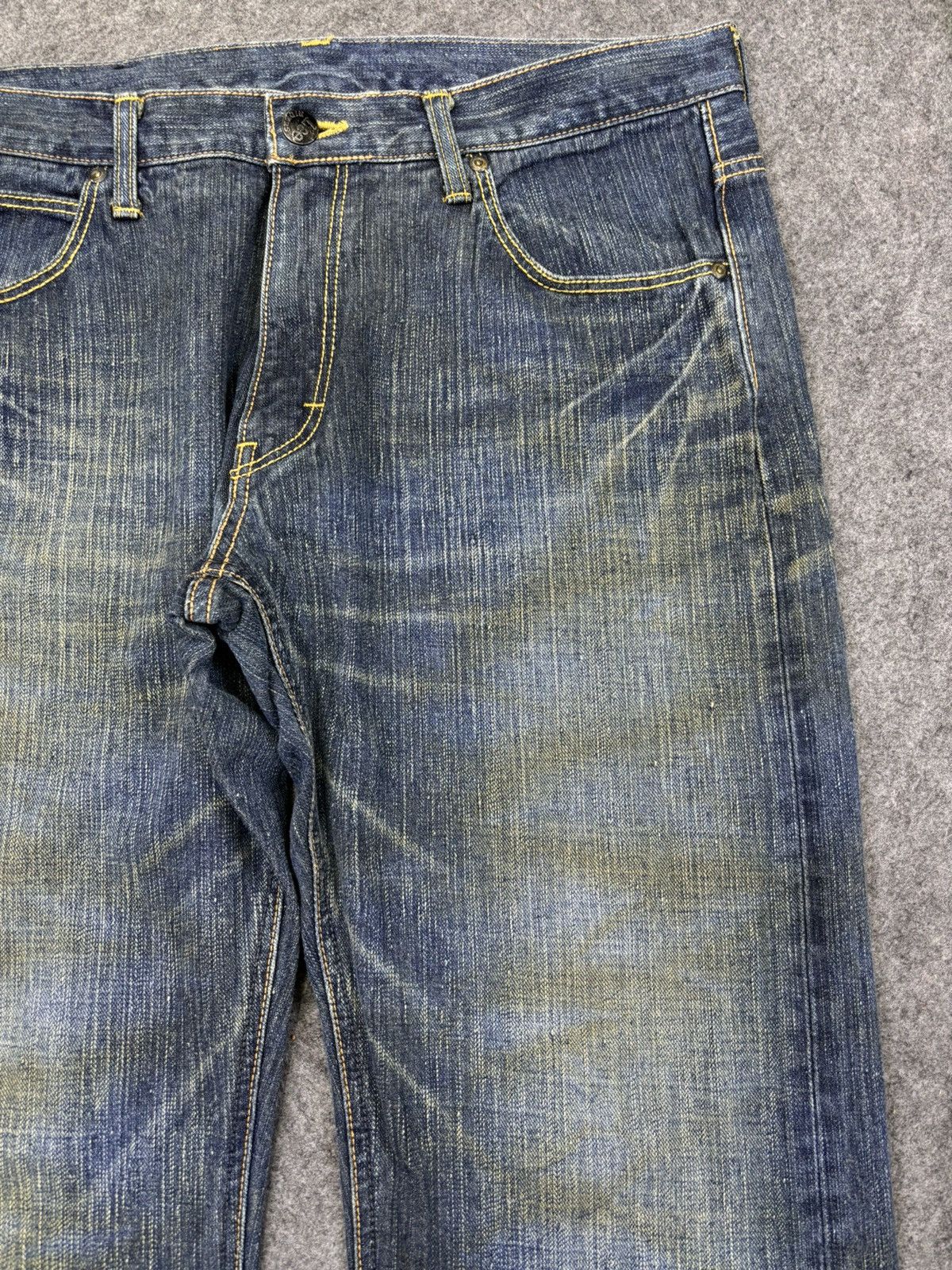 Lee 💥90s Style💥Lee Insane Fades Relaxed Denim F937 Size US 35 - 3 Thumbnail