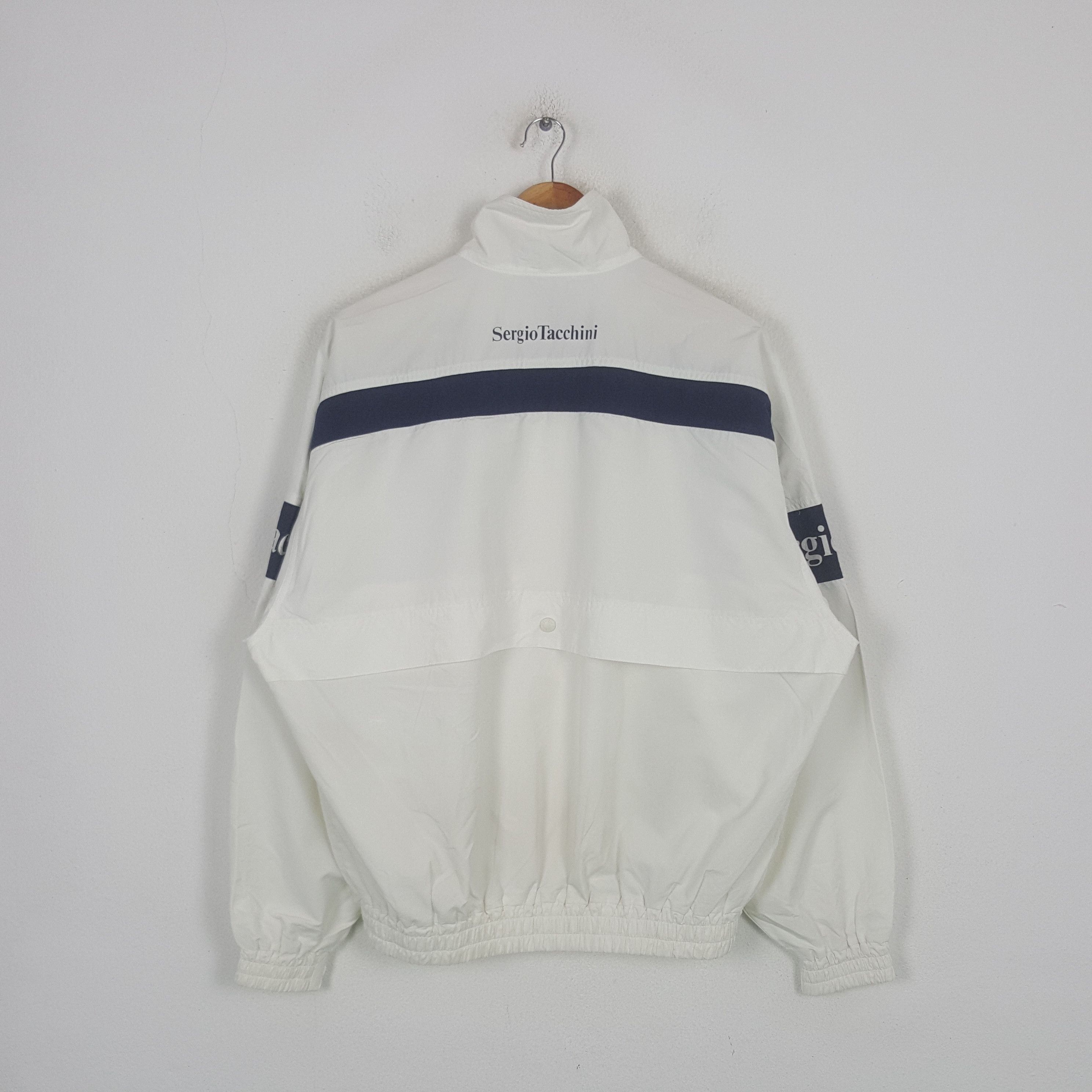 Sergio Tacchini Vintage Sergio Tachinni Tennis Windbreaker Jacket C302N17 Size US XL / EU 56 / 4 - 3 Thumbnail