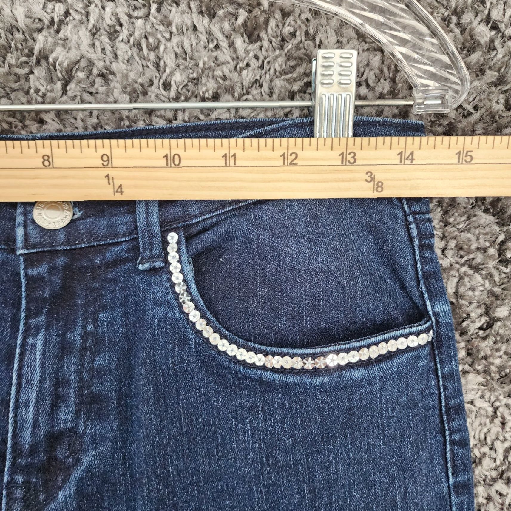 Levi's Levi's 710 Jeans Womens Dark Wash Super Skinny Blue Size 14 Size 36" / US 14 / IT 50 - 4 Thumbnail