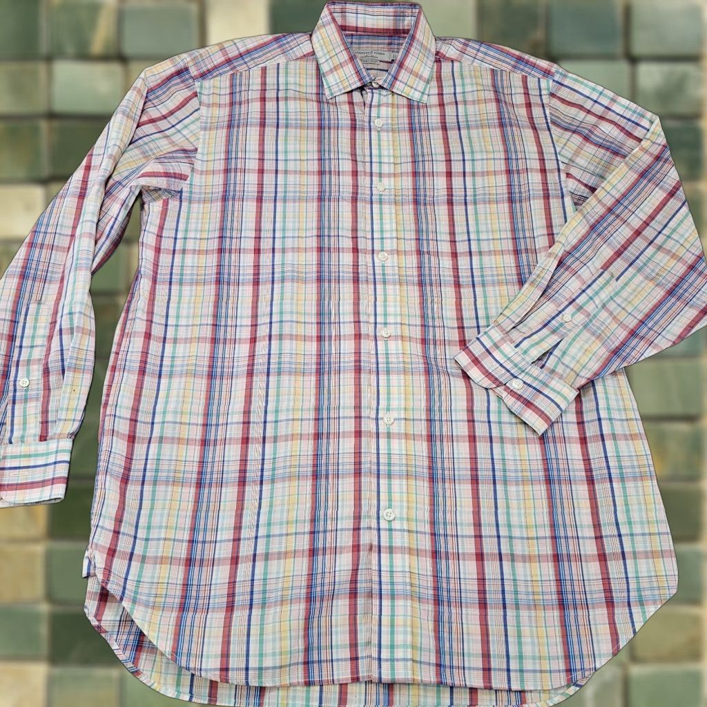 Vineyard Vines Vineyard Vines Shirt Mens Large Red Tartan Plaid Baron Button Up Long Sleeve Size US L / EU 52-54 / 3 - 1 Thumbnail