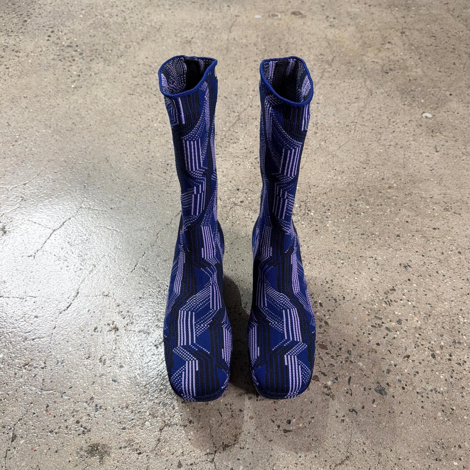 Prada Prada Argyle Knit Stretch Boots Size US 6 / EU 39 - 4 Thumbnail
