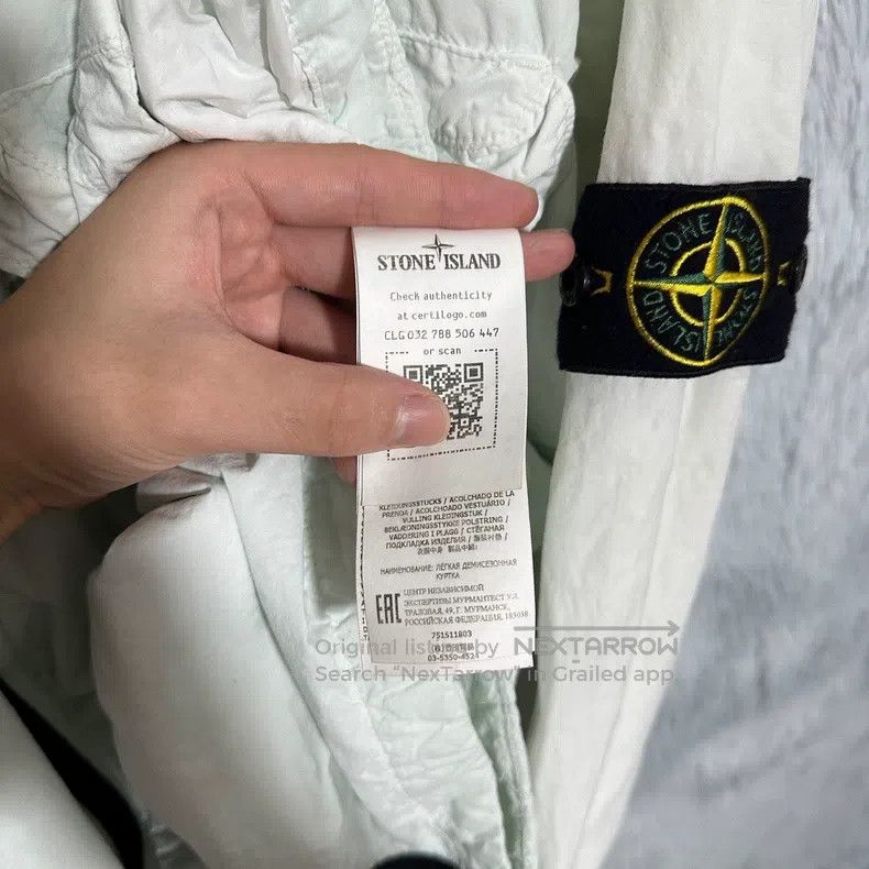 Stone Island Stone Island Thin P cotton jacket coat mint green XL size Size US XL / EU 56 / 4 - 6 Thumbnail