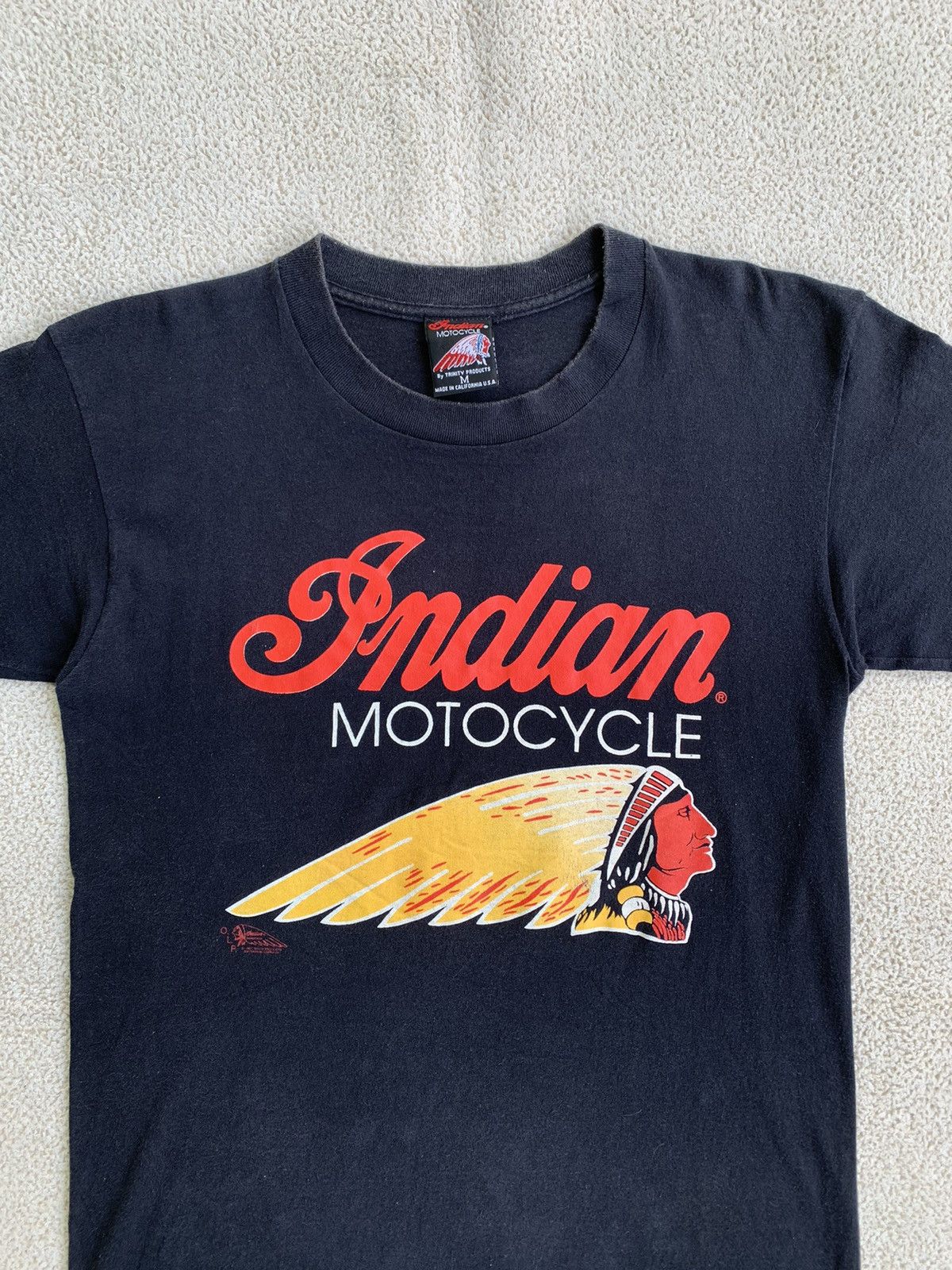 Indian Motorcycle × Vintage Rare Indian Motercycle 90s Vintage Tee Size US M / EU 48-50 / 2 - 2 Thumbnail