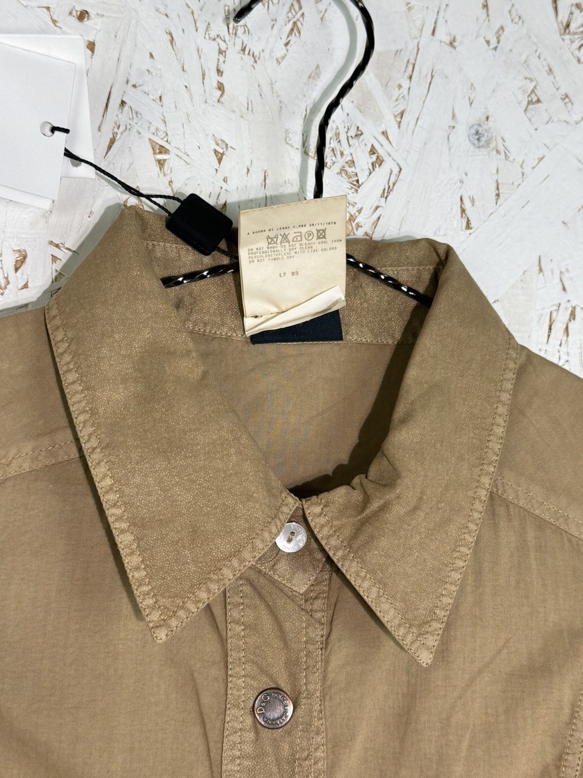 Dolce & Gabbana NWT Dolce & Gabbana 2003 Military Long Sleeve Button Up L Size L / US 10 / IT 46 - 5 Thumbnail