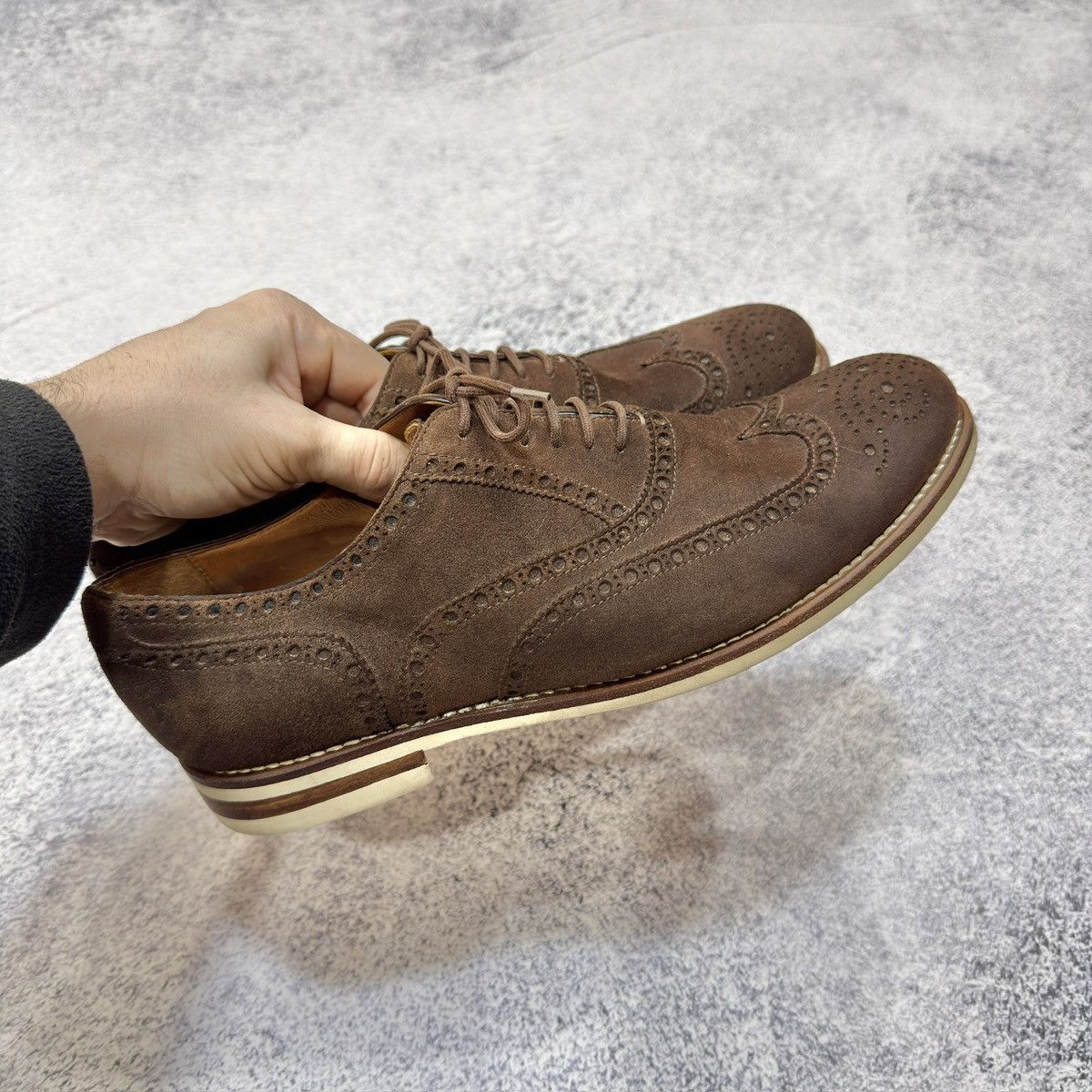 Benson Benson’s Brown Suede Oxfords Brogues US11 UK10 EU44 29cm Size US 11 / EU 44 - 13 Thumbnail