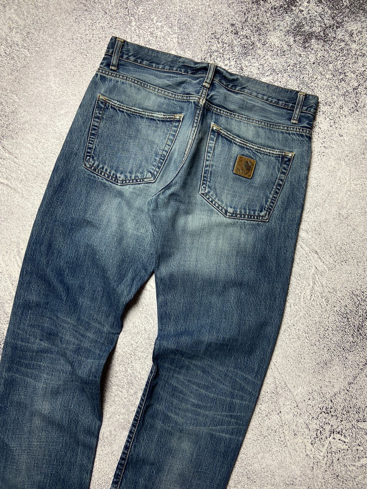 Carhartt × Vintage Vintage Carhartt Jeans Work Denim Pants Skate Style Rare Size US 33 - 2 Thumbnail