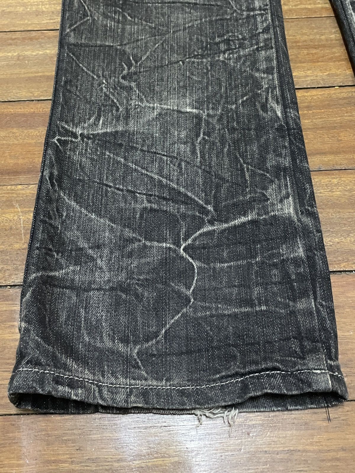 If Six Was Nine × Japanese Brand × Le Grande Bleu (L.G.B.) Very Rare Vintage Brand Wild Life Double Waist Jeans 1990s Size US 33 - 5 Thumbnail