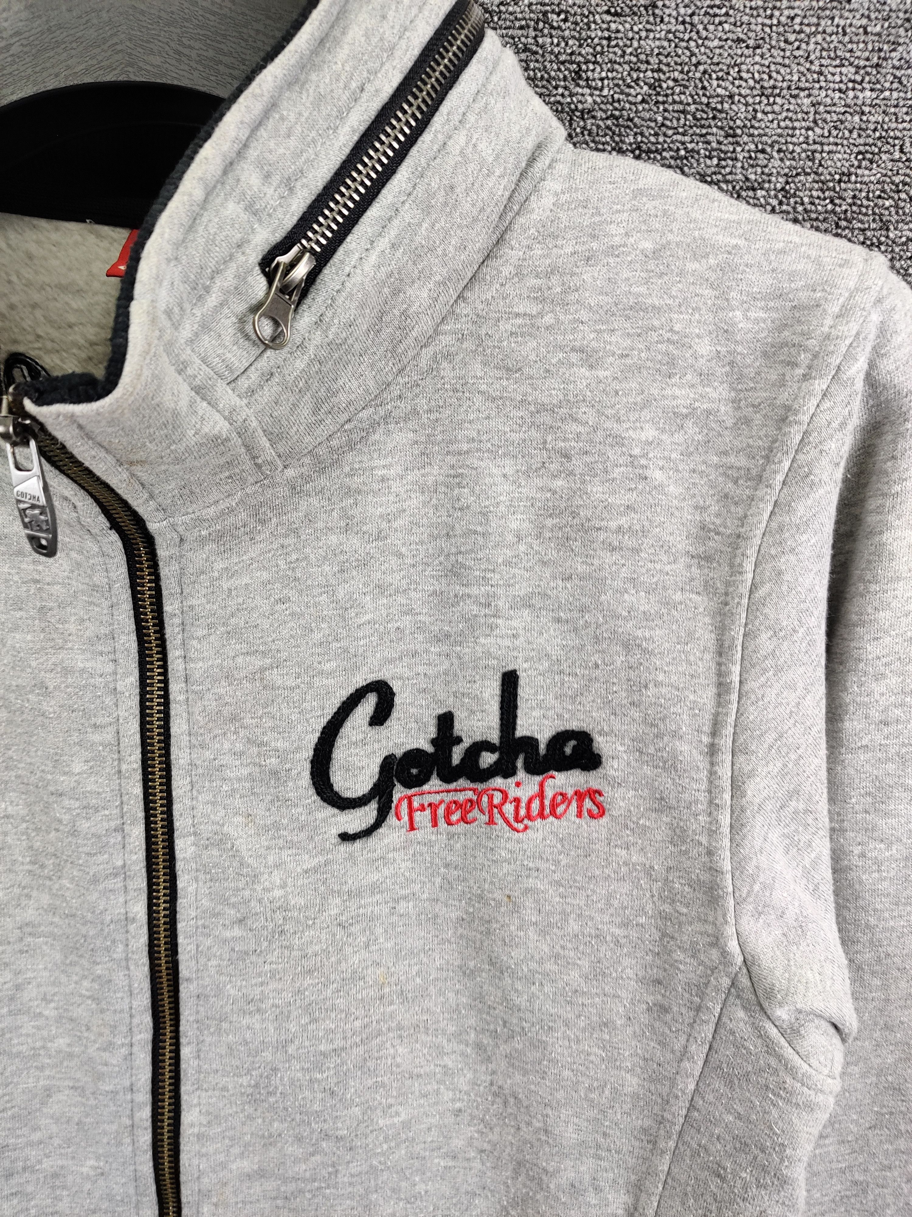 Gotcha Vintage Gotcha Free Riders Zipper Sweatshirt Jacket Size US M / EU 48-50 / 2 - 4 Thumbnail