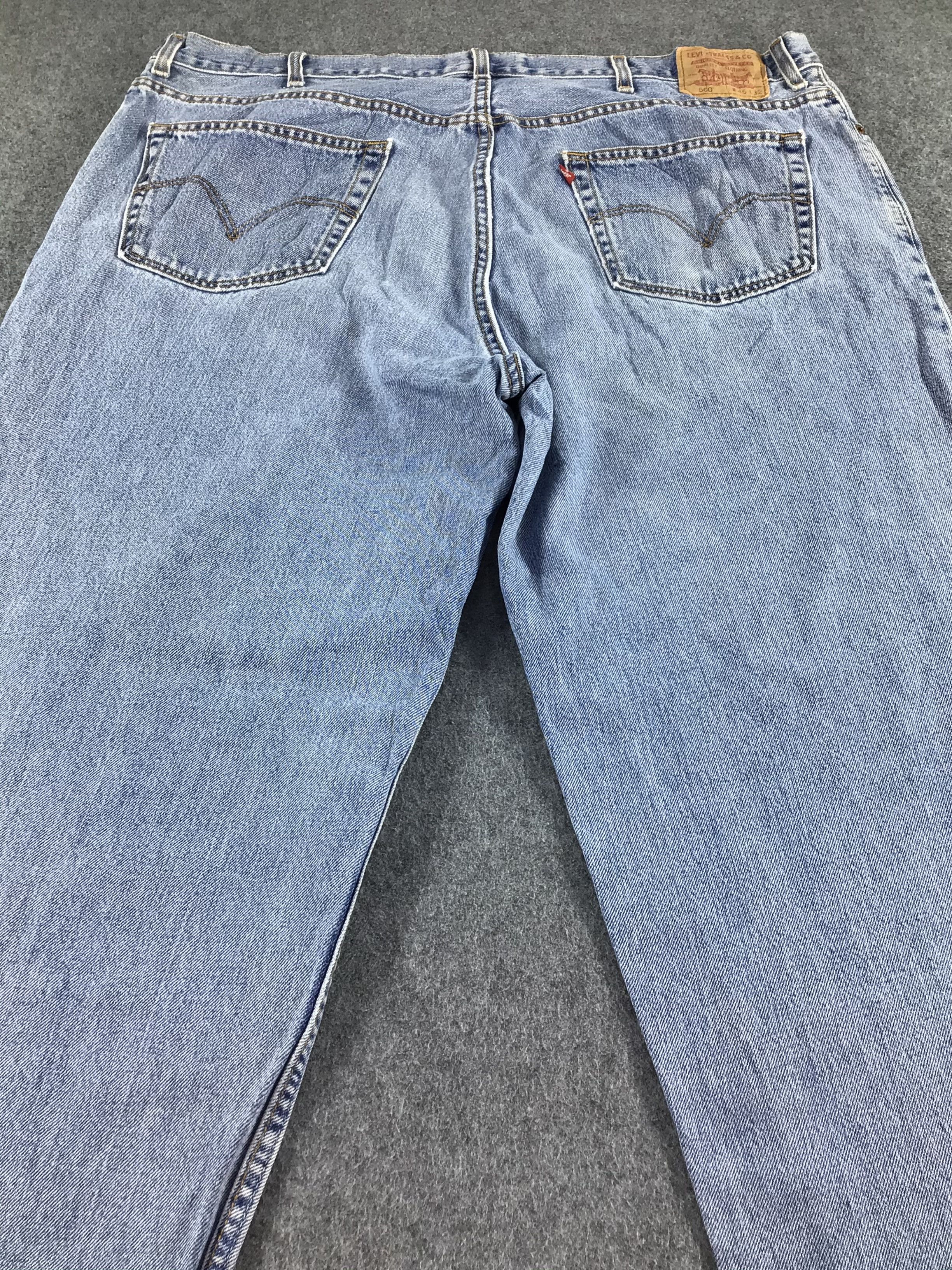 Levi's W47 Vintage Levis 560 Jeans Stone Wash Denim -J527 Size US 44 / EU 60 - 4 Thumbnail