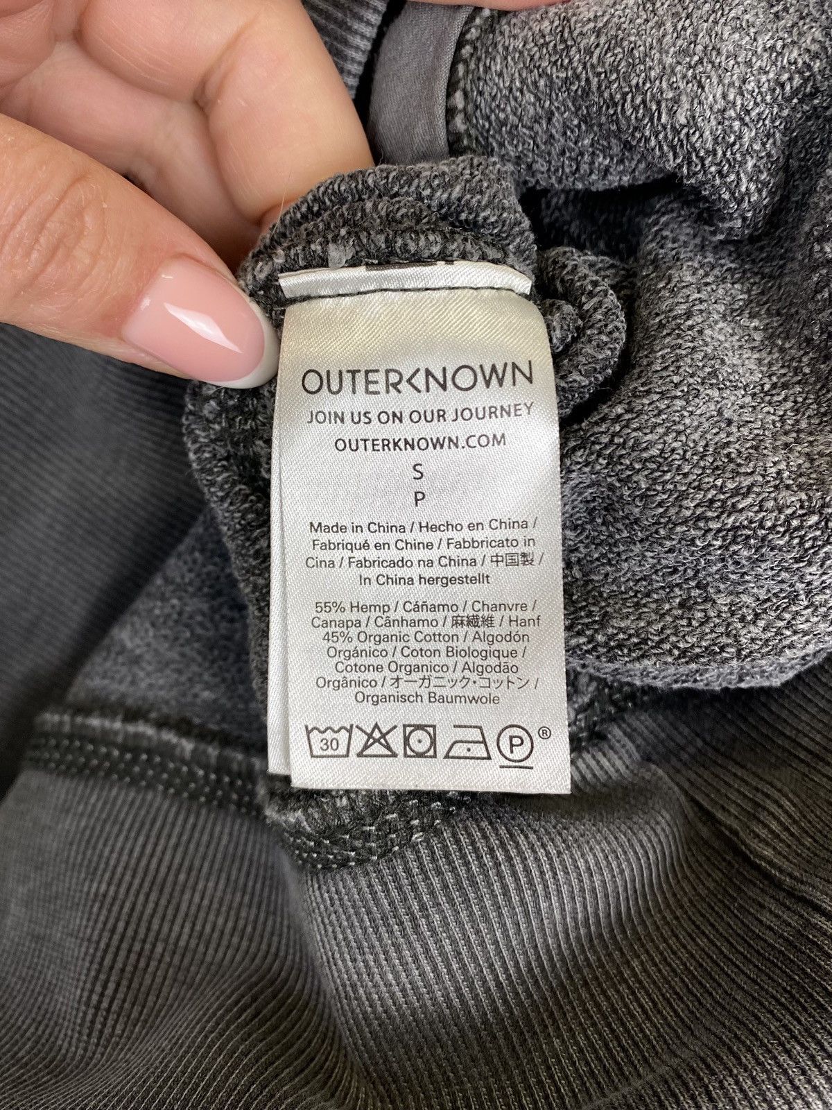 Other Outerknown Garment Dyed Washed Gray Hoodie Designer Size S Size US S / EU 44-46 / 1 - 6 Thumbnail