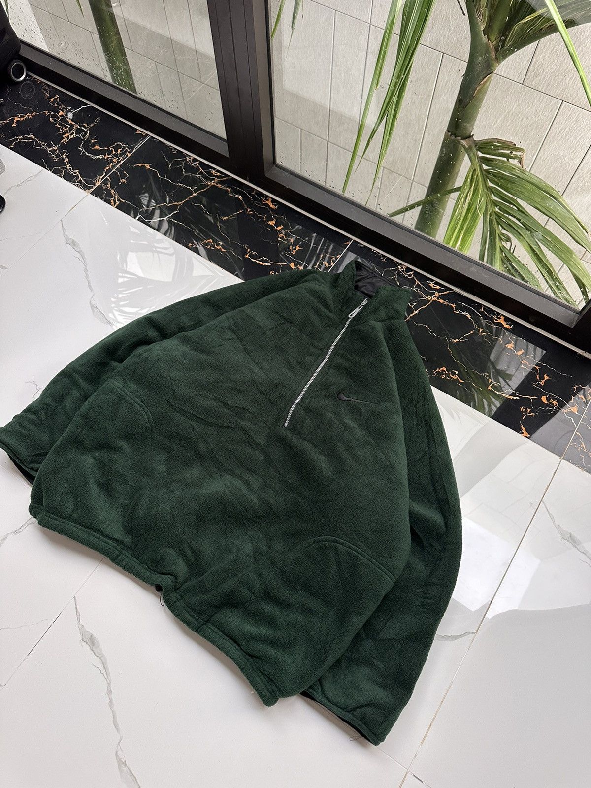 Nike × Vintage RARE! NIKE VINTAGE REVERSIBLE BIG SWOOSH TEDDY SHERPA JACKET Size US XL / EU 56 / 4 - 4 Thumbnail