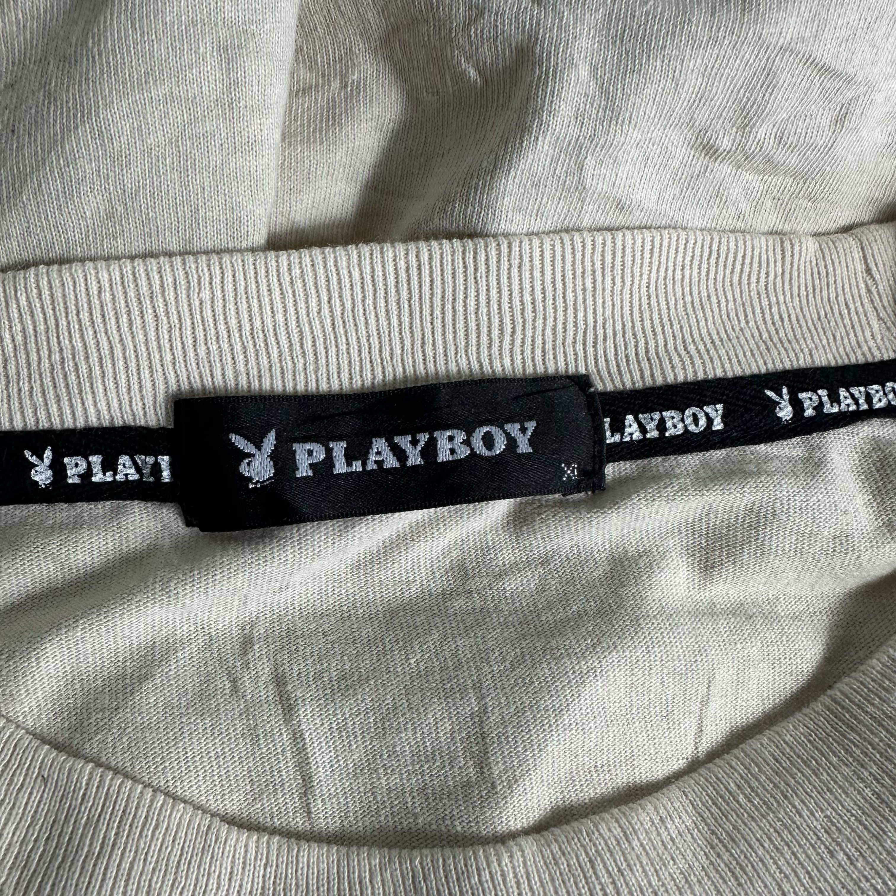Playboy 🔥RARE🔥Vintage Playboy Sidetape Long Sleeve T-shirt Size US XL / EU 56 / 4 - 5 Thumbnail