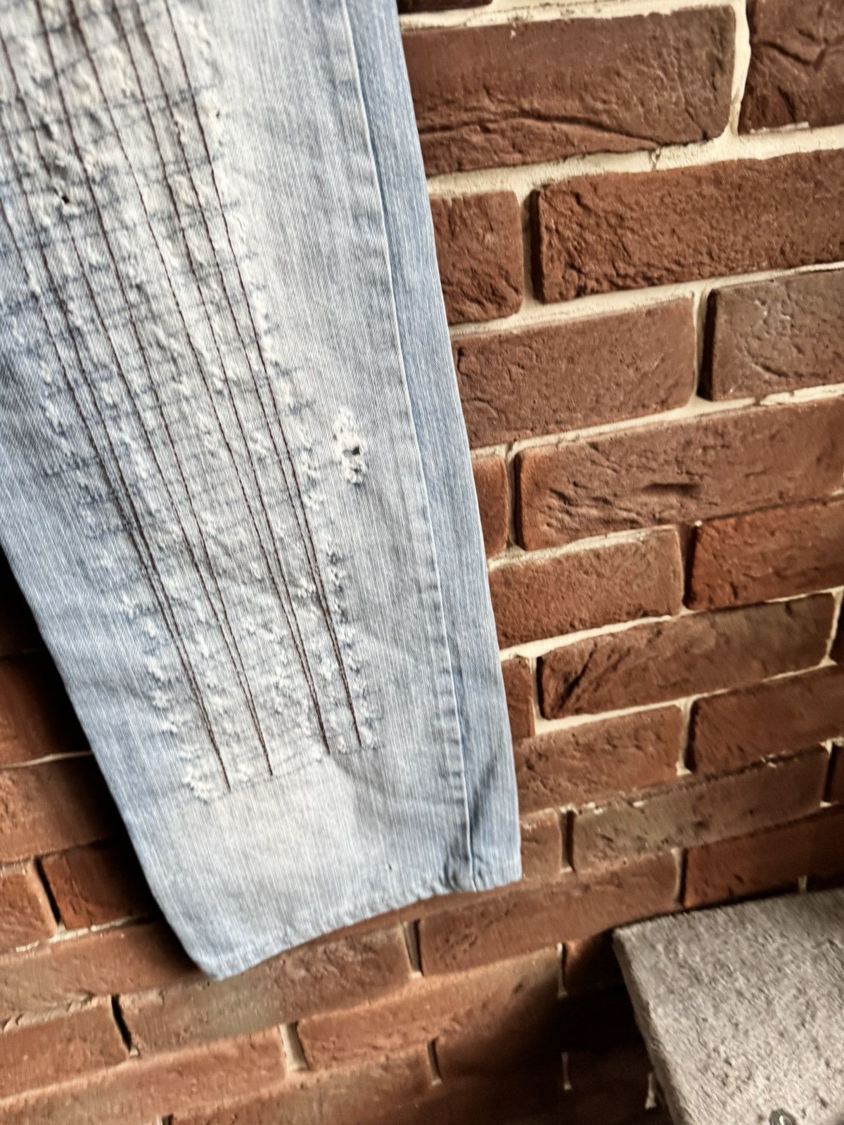 Diesel Vintage Y2k Rare Diesel Mud Wash Blue Jeans Pant Hype 32 Size US 32 / EU 48 - 5 Thumbnail