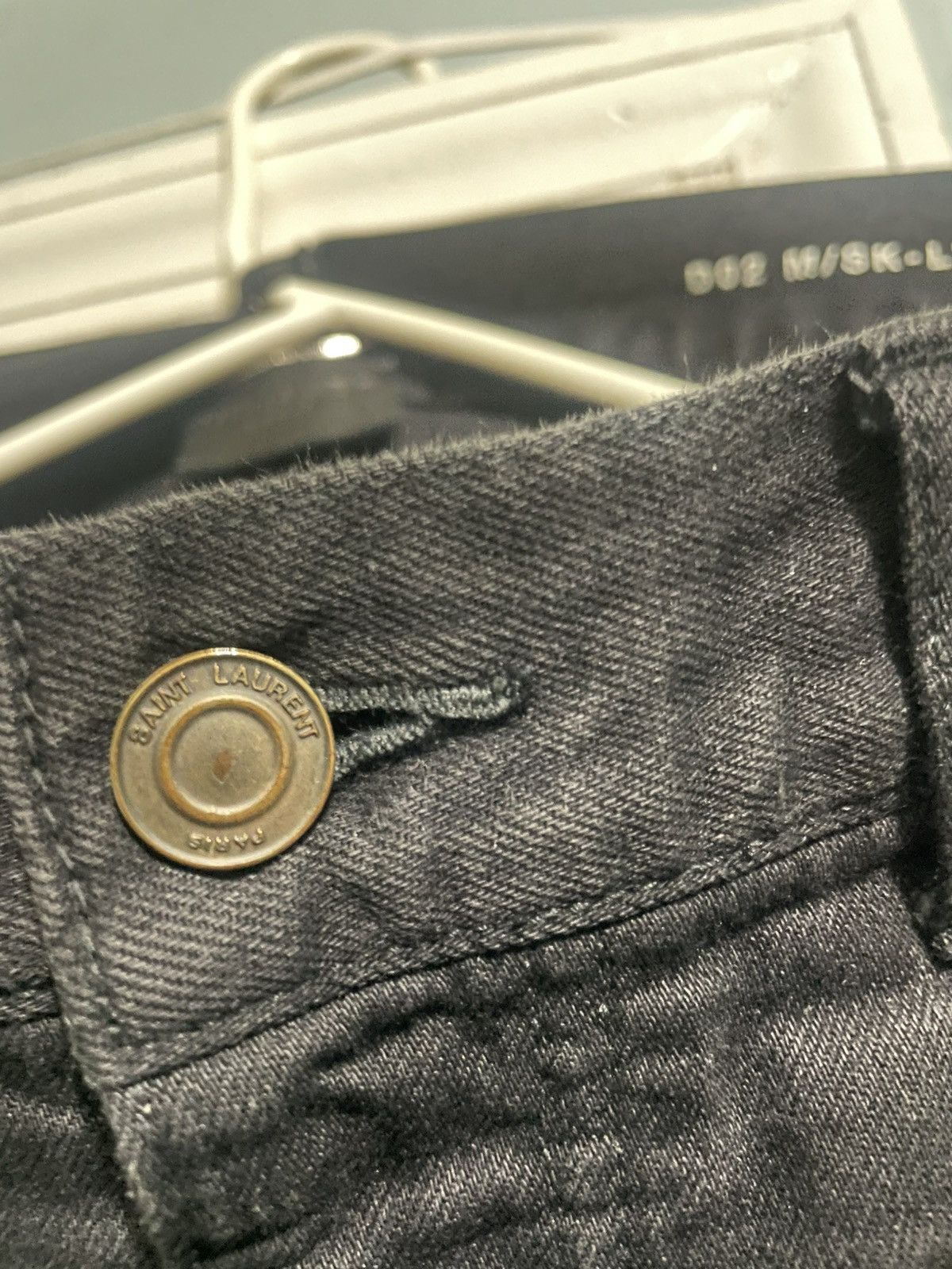 Saint Laurent Paris Saint Laurent SS14 Knee Cut Distressed Denim Size US 31 - 4 Thumbnail
