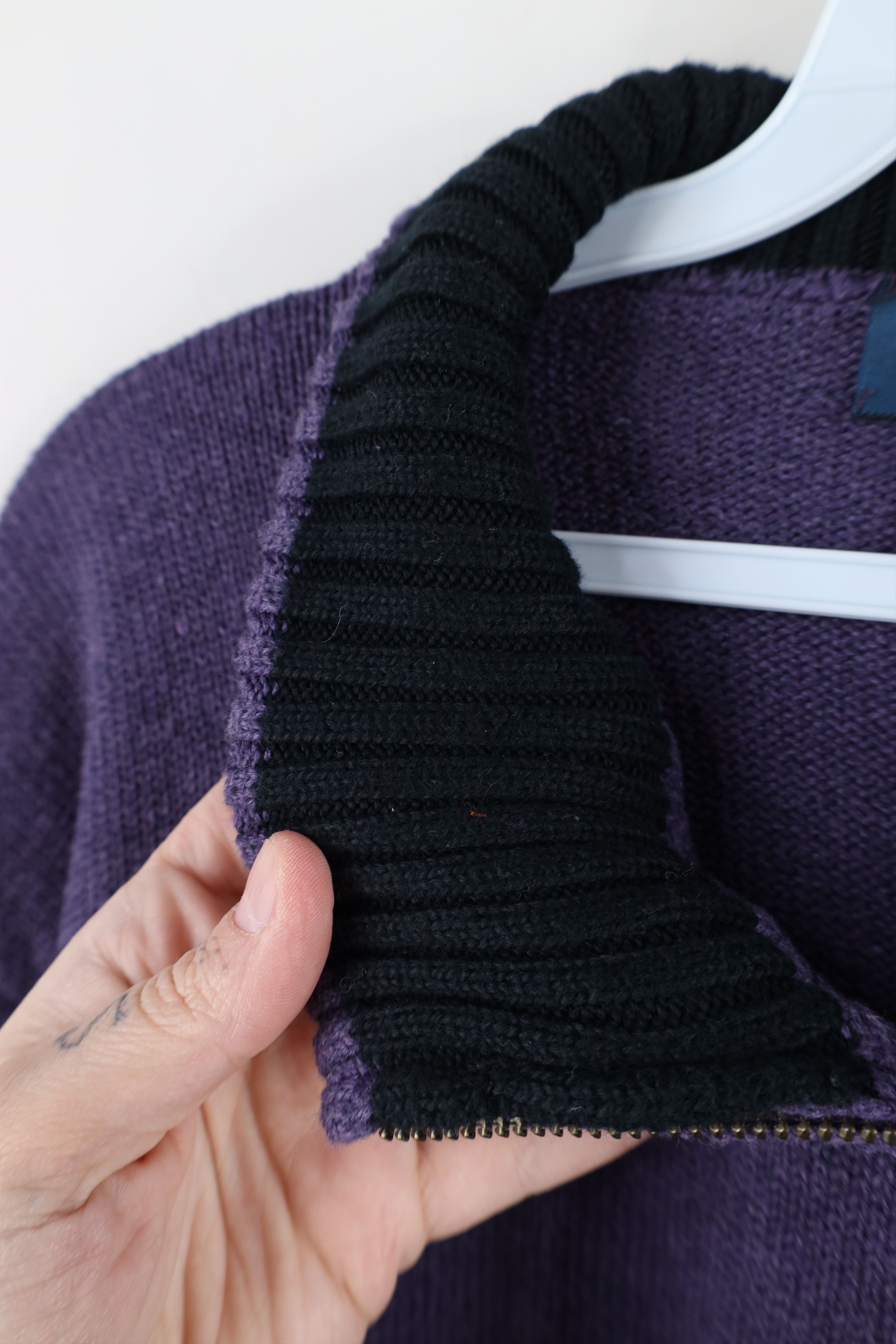 Ralph Lauren × Vintage Vintage 90s Ralph Lauren Half Zip Pullover Sweater Purple Size US XXL / EU 58 / 5 - 10 Thumbnail