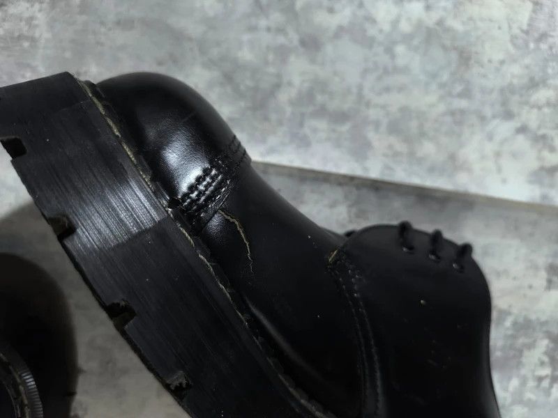 Leather Chunky Steel Cap Punk Leather Shoes Made in England 90s Size US 11 / EU 44 - 11 Thumbnail
