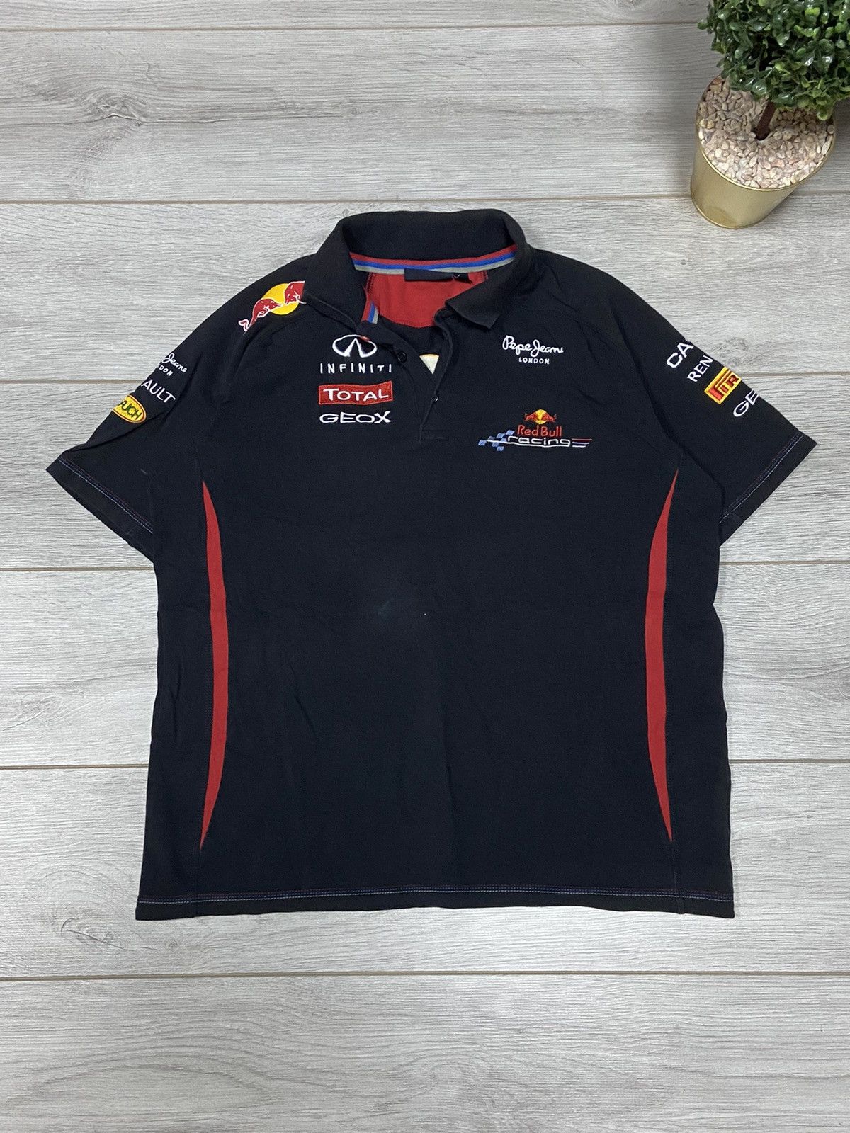Pepe Jeans Red Bull infinity big logo polo racing Size US XL / EU 56 / 4 - 2 Thumbnail
