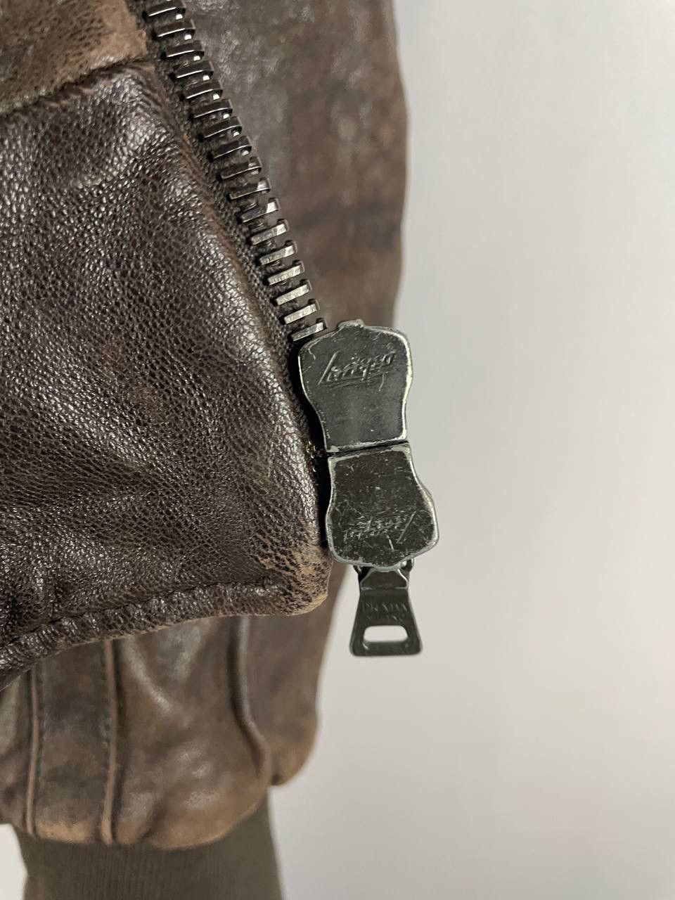 Prada Prada Leather Jacket Brown Rare Size US M / EU 48-50 / 2 - 8 Thumbnail