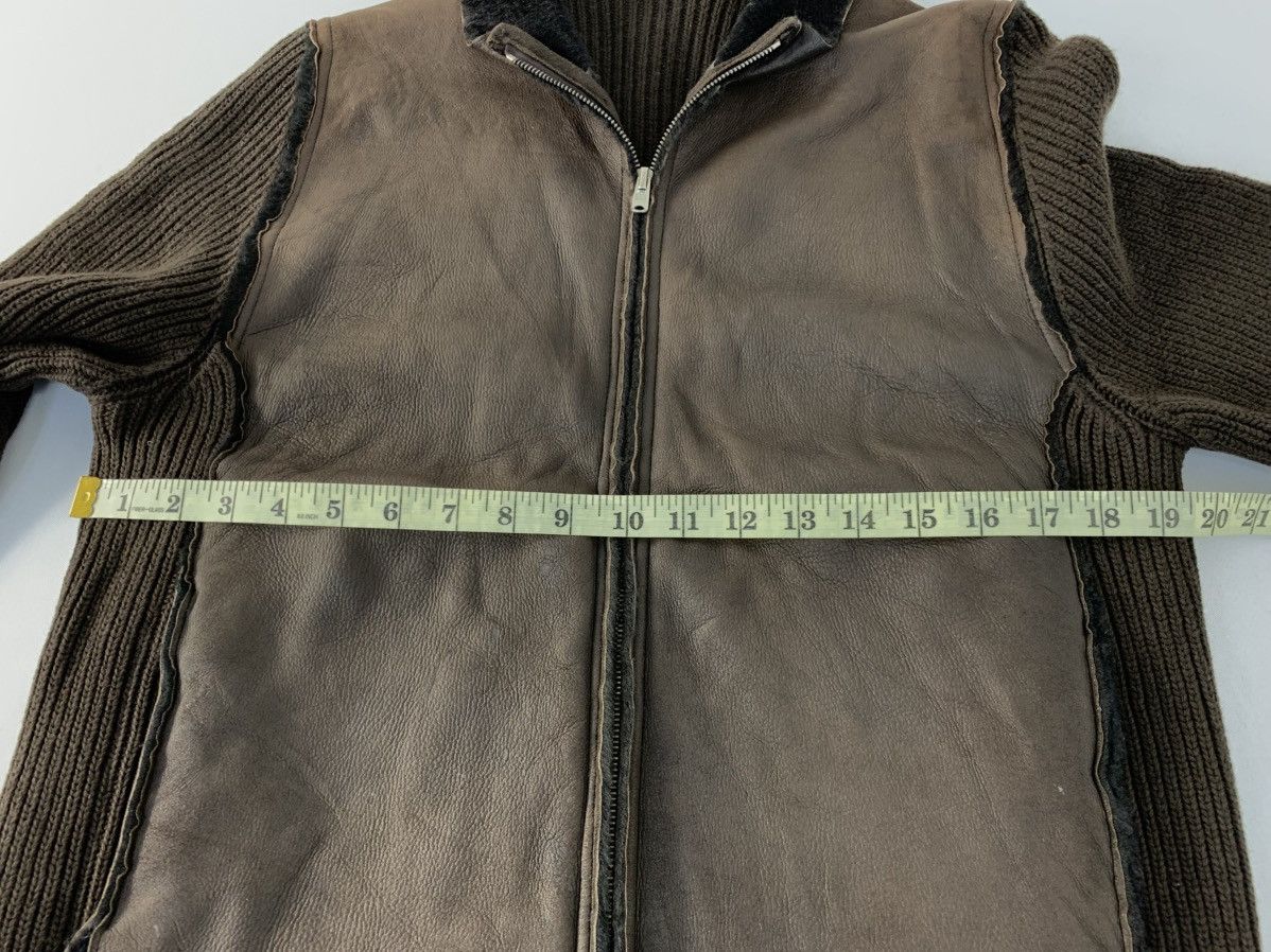Roberto Collina Roberto Collina Sheep Skin Leather Knit Made in Italy Bomber Size S / US 4 / IT 40 - 12 Thumbnail