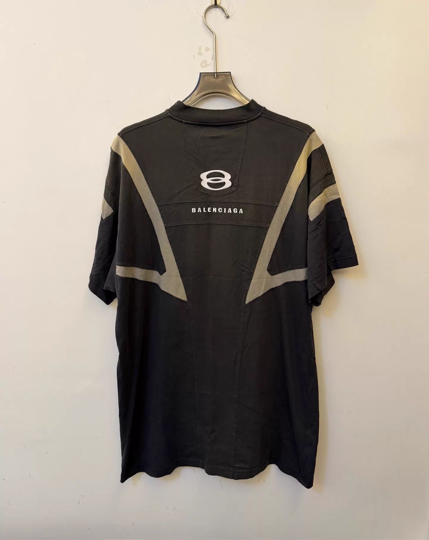 Balenciaga Balenciaga Logo Print Oversized Crew SS T-Shirt Black Size 2 Size US M / EU 48-50 / 2 - 2 Thumbnail